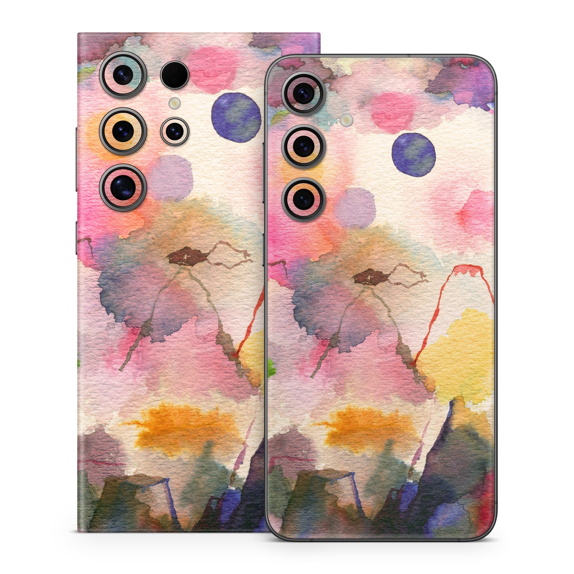 Watercolor Mountains - Samsung Galaxy S24 Skin