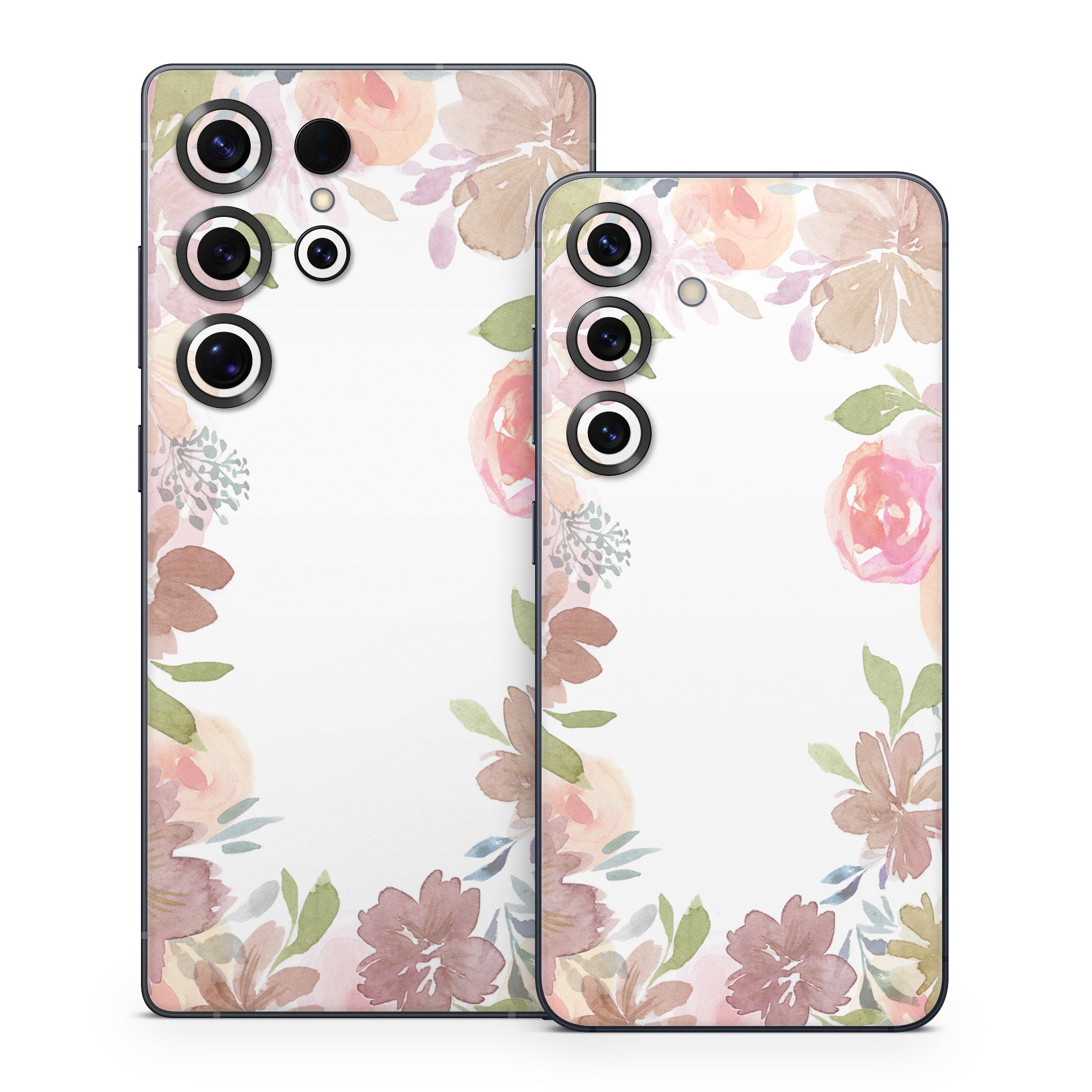 Blush Flower Frame - Samsung Galaxy S25 Skin