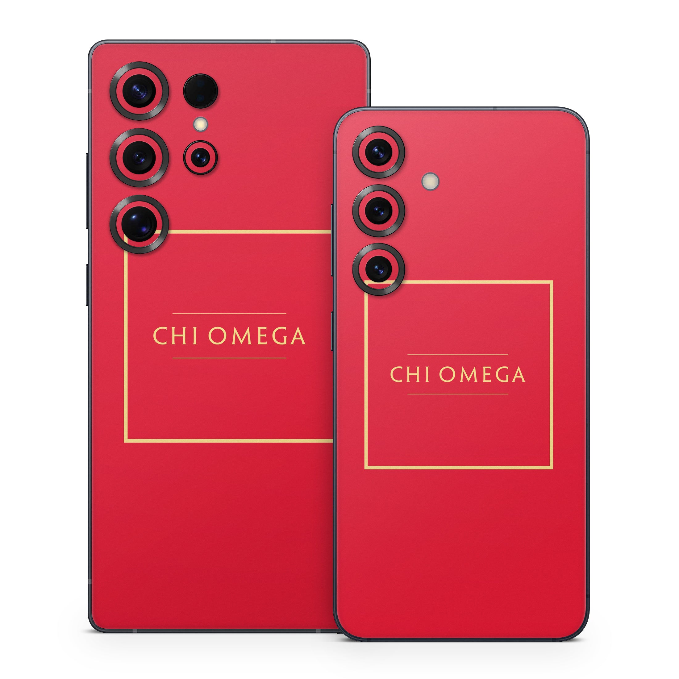 Chi Omega Cardinal with Border - Samsung Galaxy S25 Skin