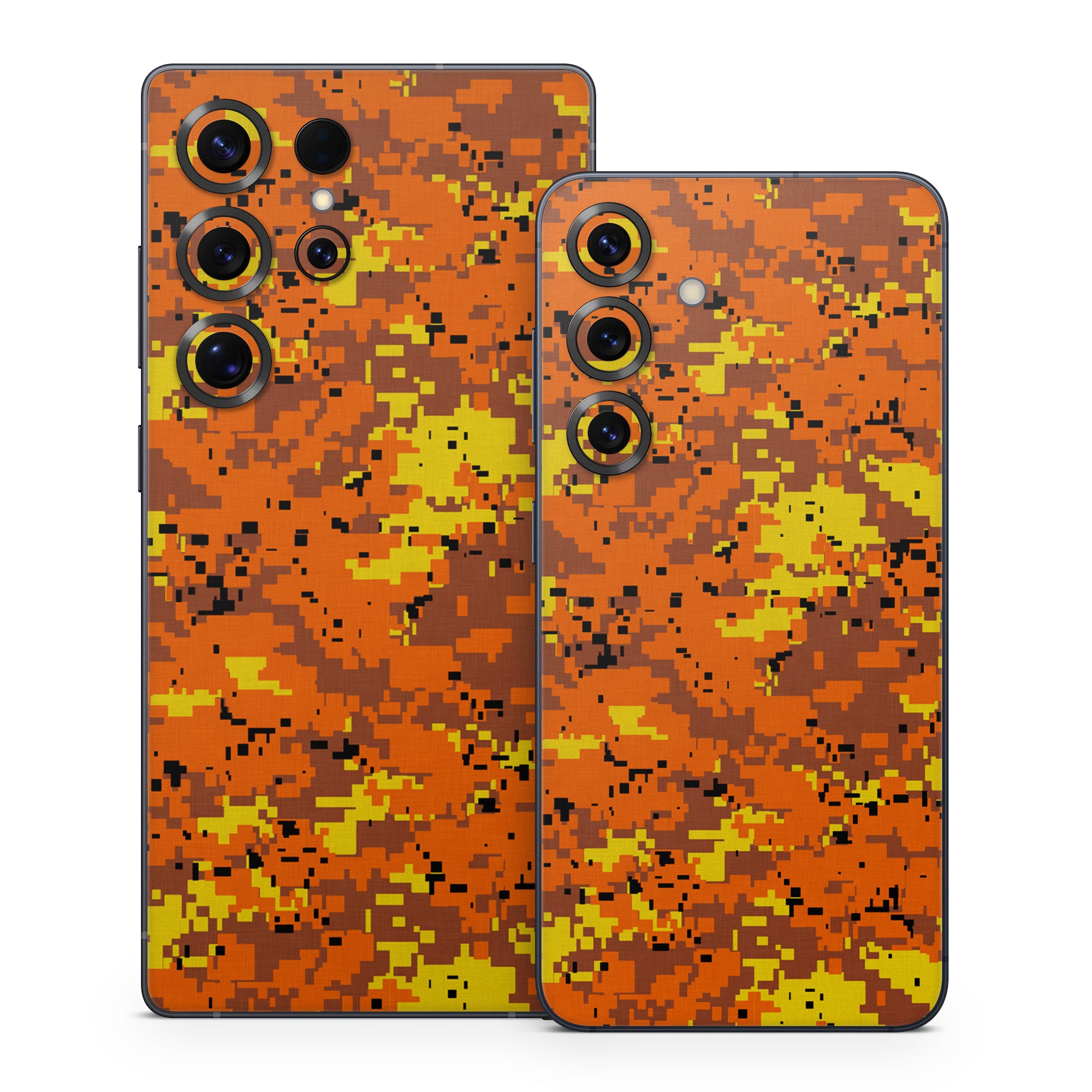 Digital Orange Camo - Samsung Galaxy S25 Skin