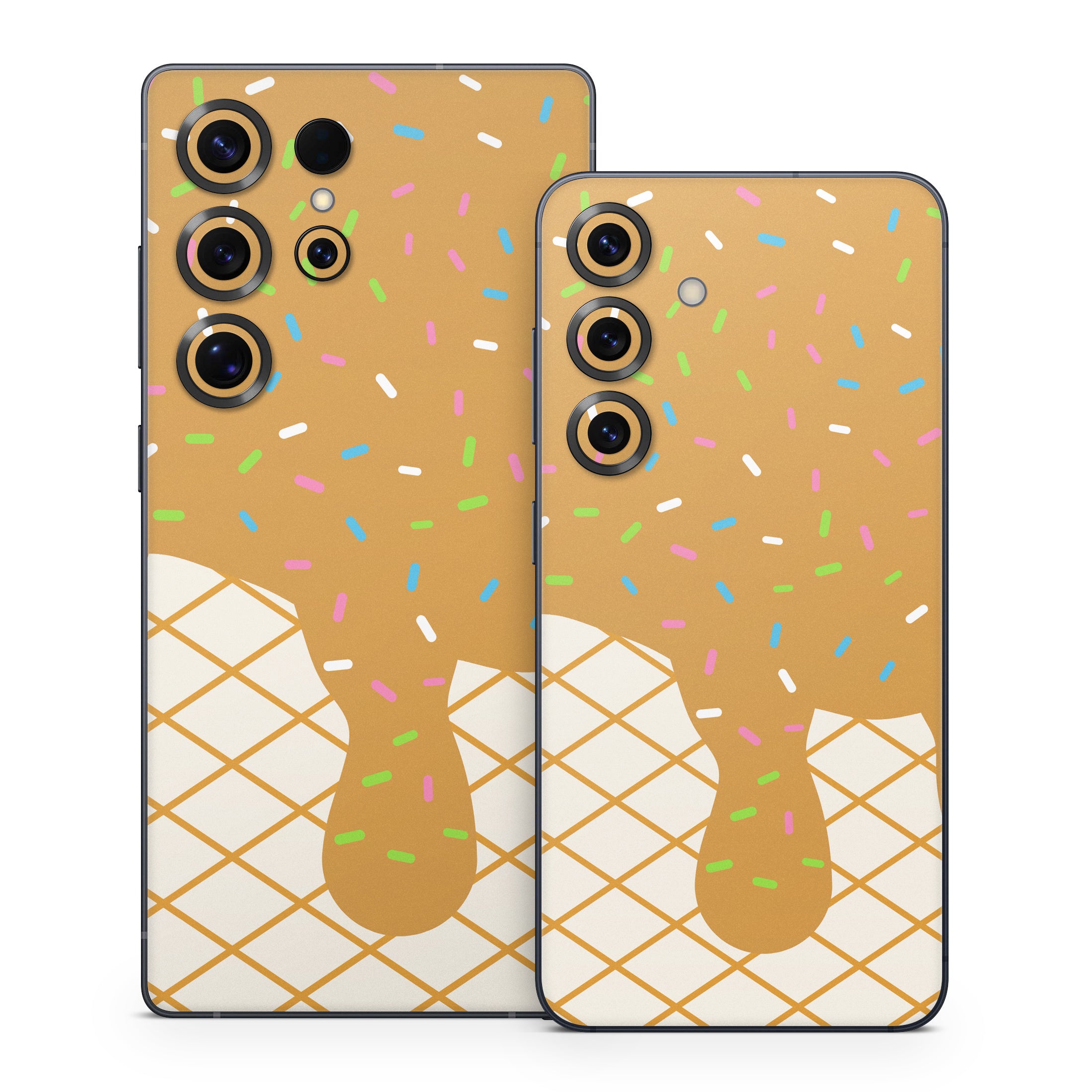 Caramel Ice Cream Drip - Samsung Galaxy S25 Skin