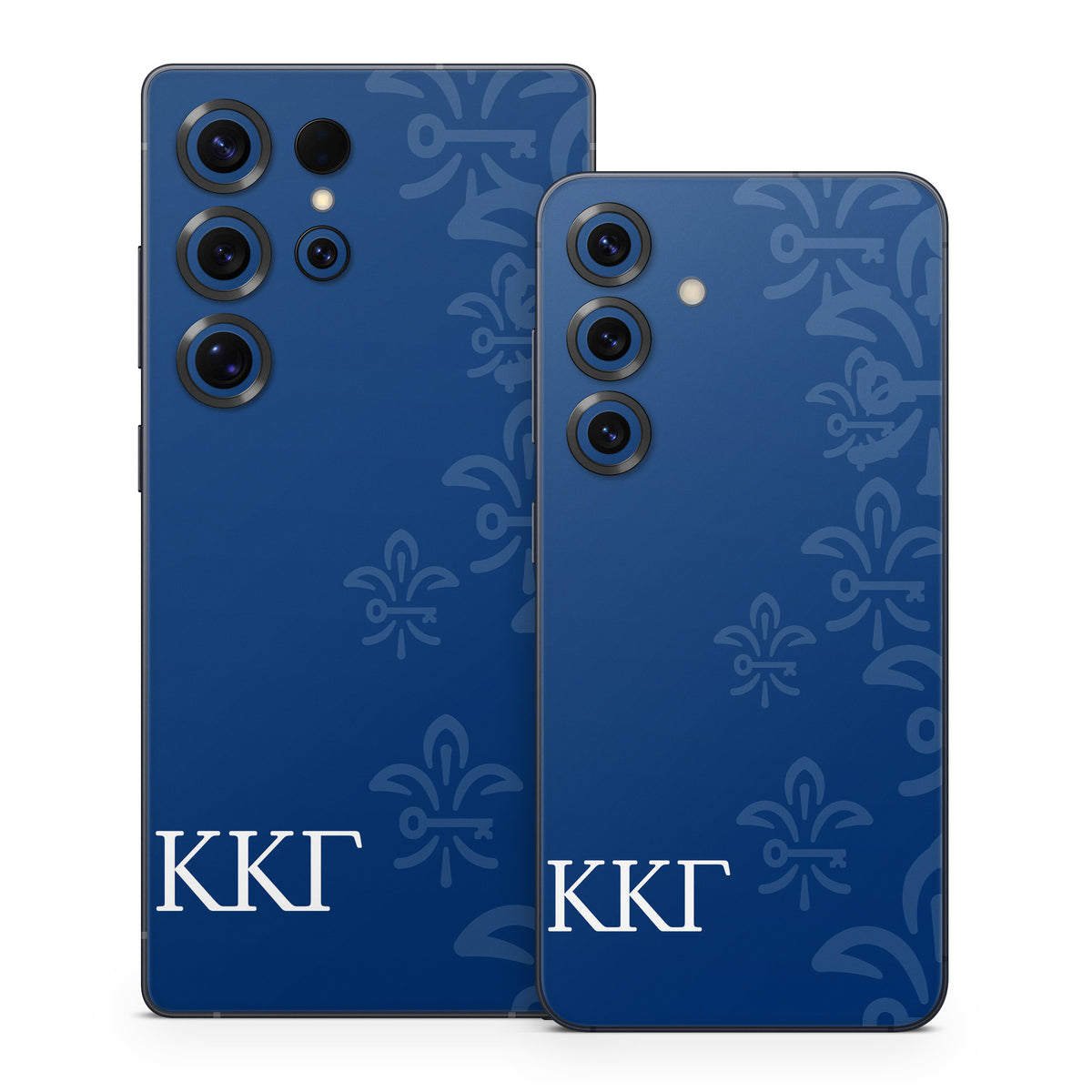 Kappa Kappa Gamma Letters and Fleur De Key Gamma Blue - Samsung Galaxy S25 Skin