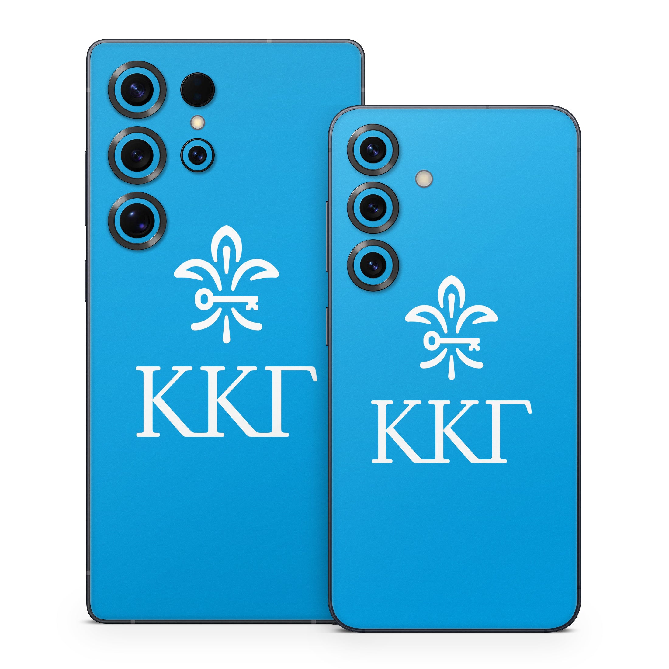Kappa Kappa Gamma Letterkey Vertical Gamma Blue - Samsung Galaxy S25 Skin