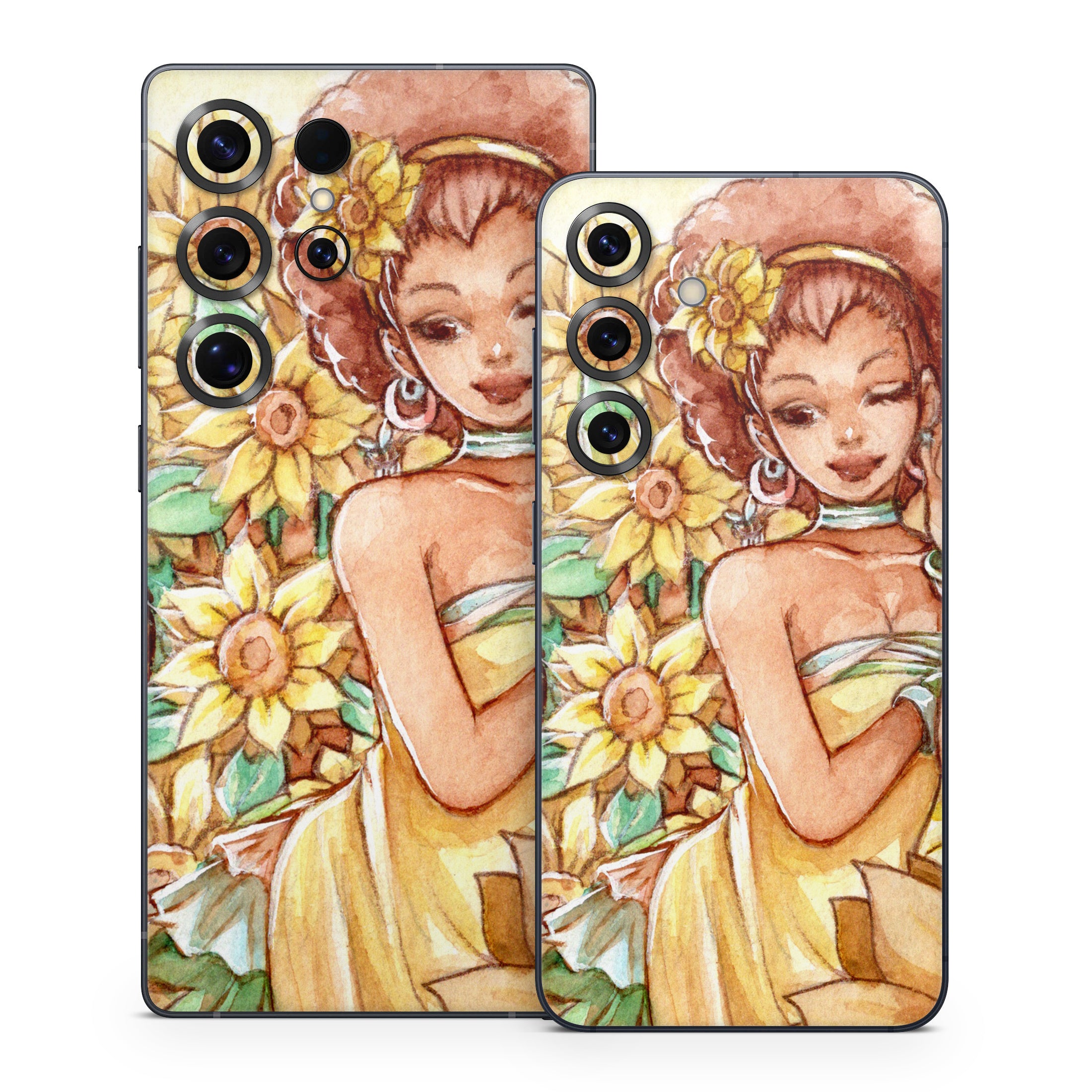 Lady Sunflower - Samsung Galaxy S25 Skin