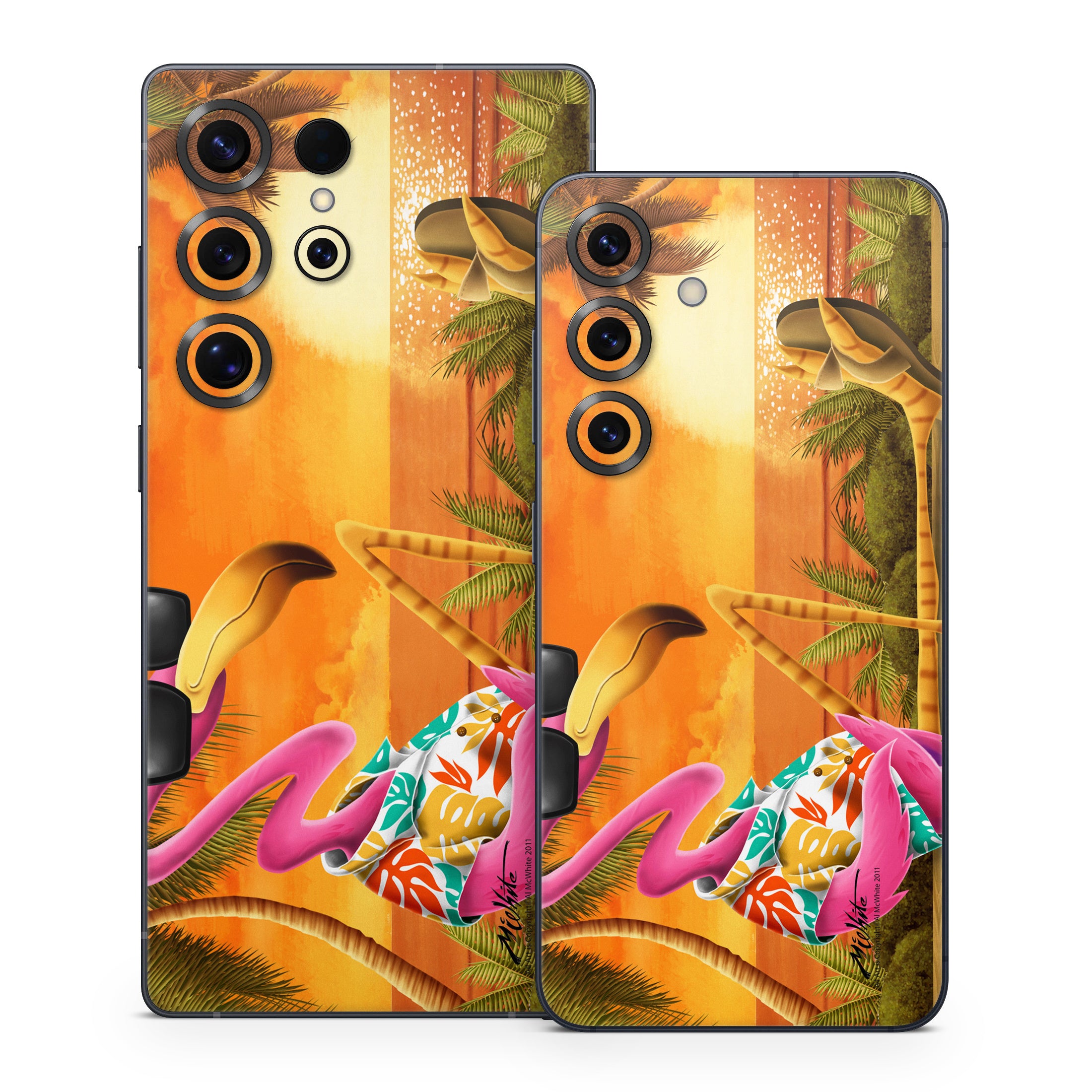 Sunset Flamingo - Samsung Galaxy S25 Skin