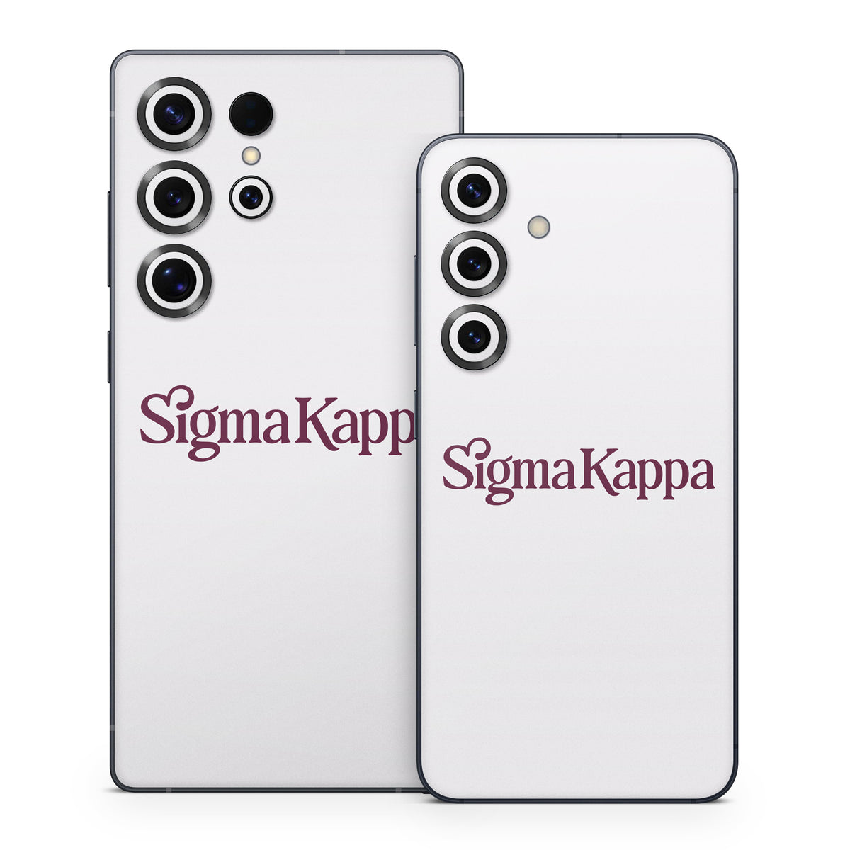 Sigma Kappa Primary Logo Mary Maroon on Dove Love - Samsung Galaxy S25 Skin