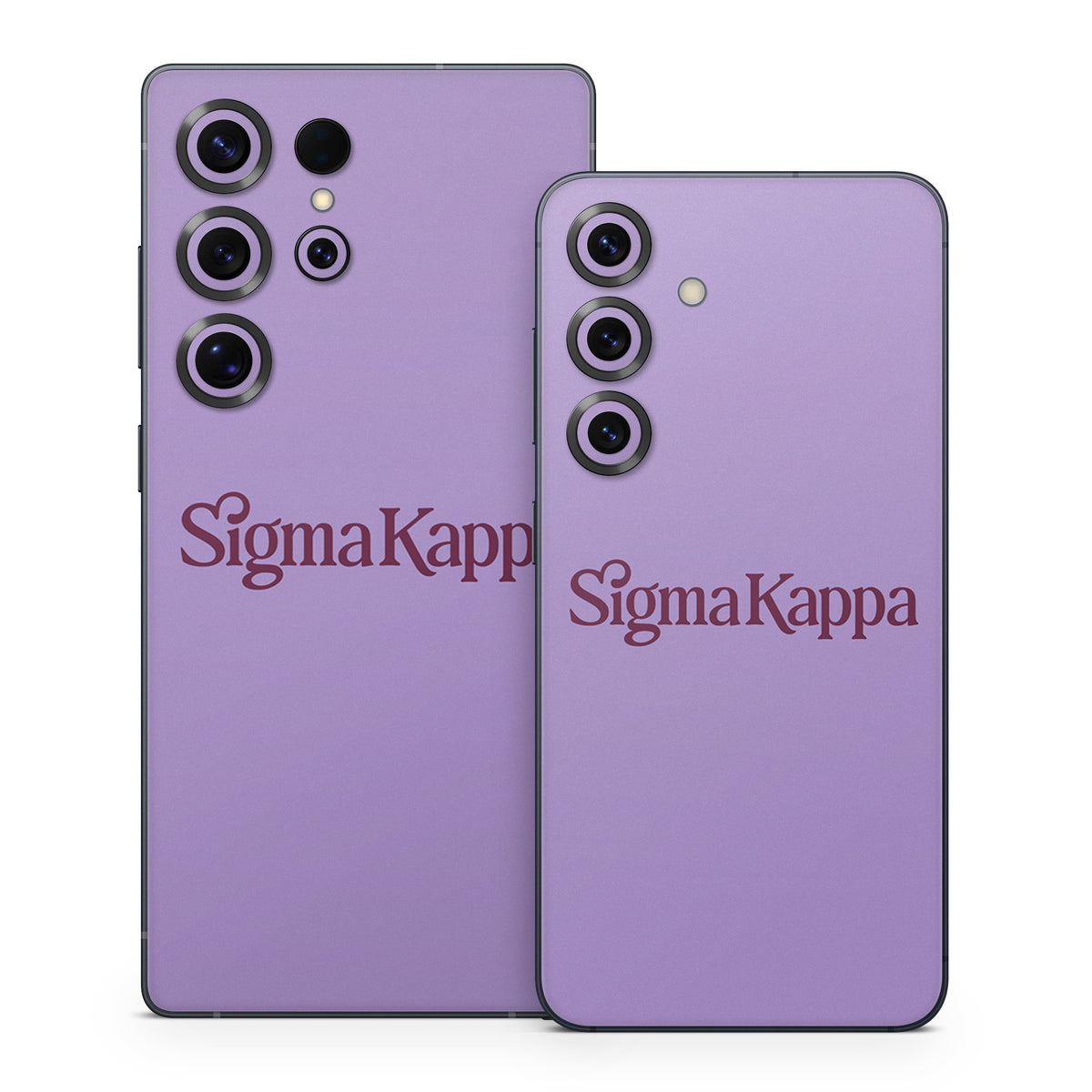 Sigma Kappa Primary Logo Mary Maroon on Legacy Lavender - Samsung Galaxy S25 Skin
