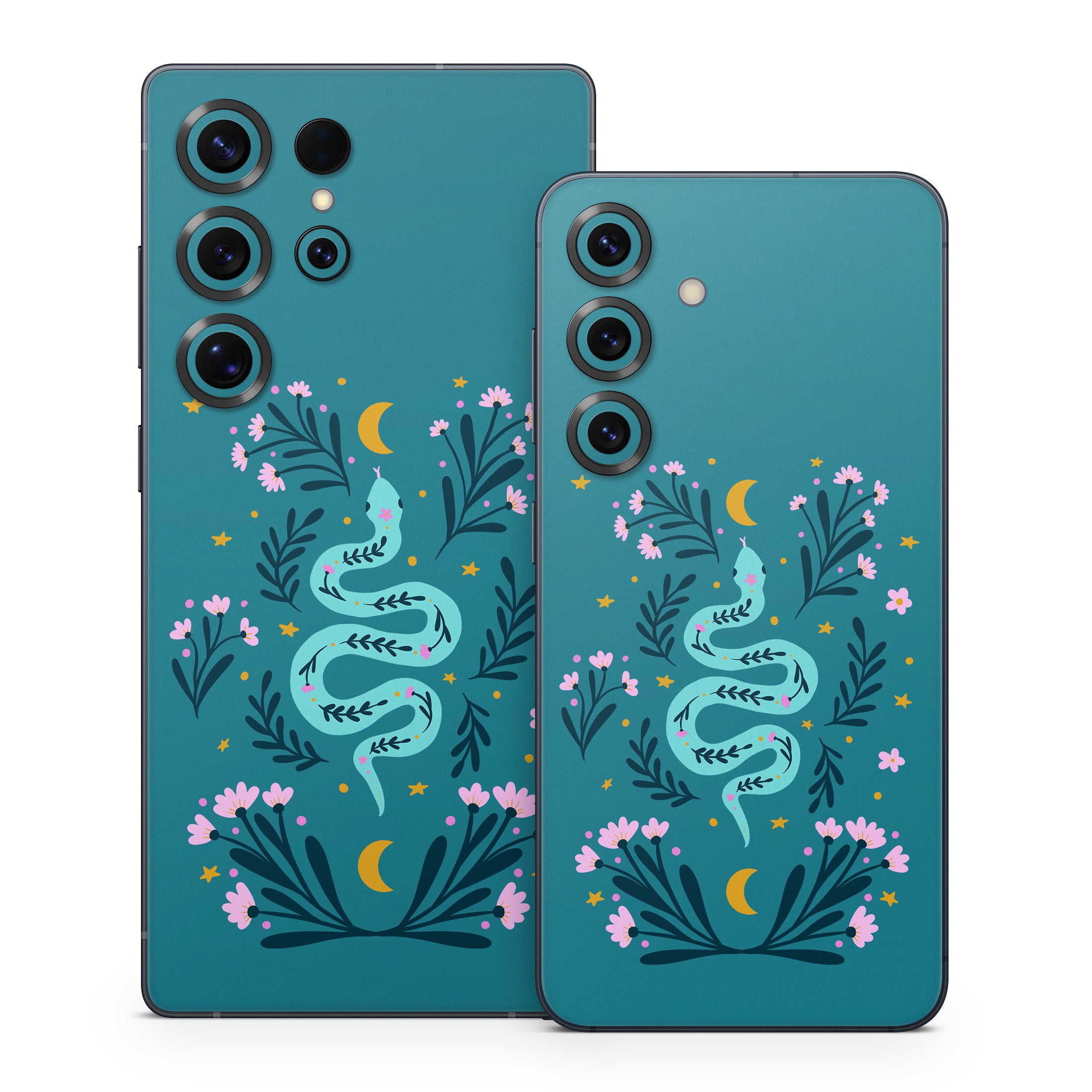 Snake and Flowers - Samsung Galaxy S25 Skin