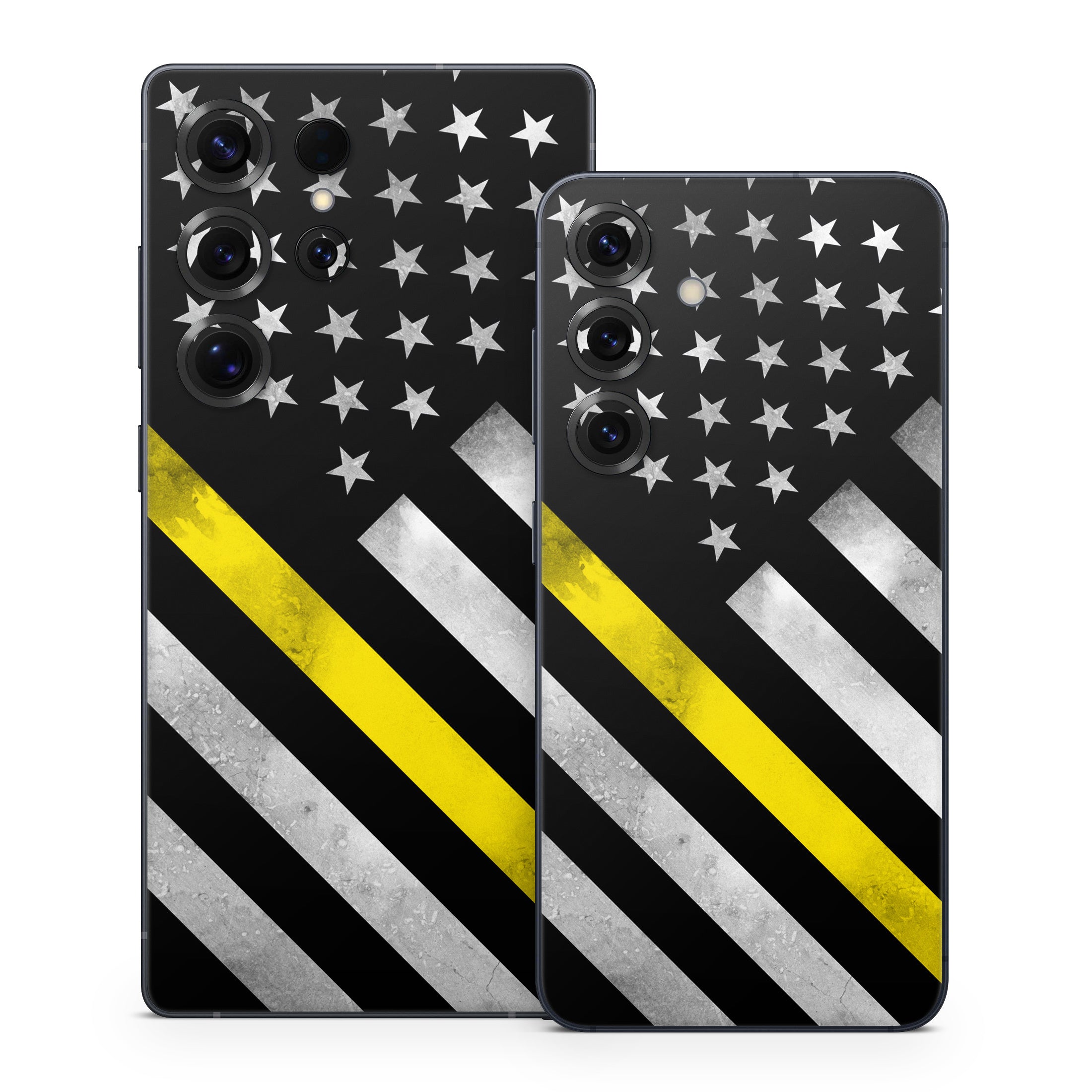 Thin Yellow Line Hero - Samsung Galaxy S25 Skin