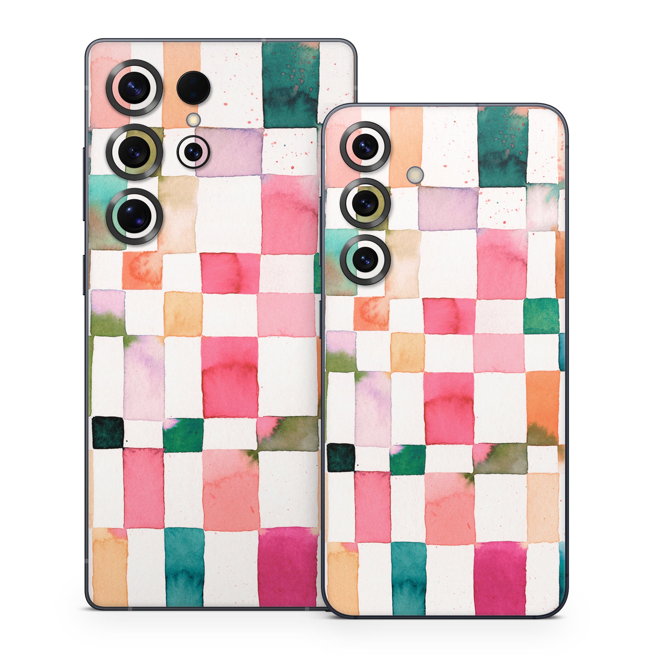 Watercolor Squares - Samsung Galaxy S25 Skin