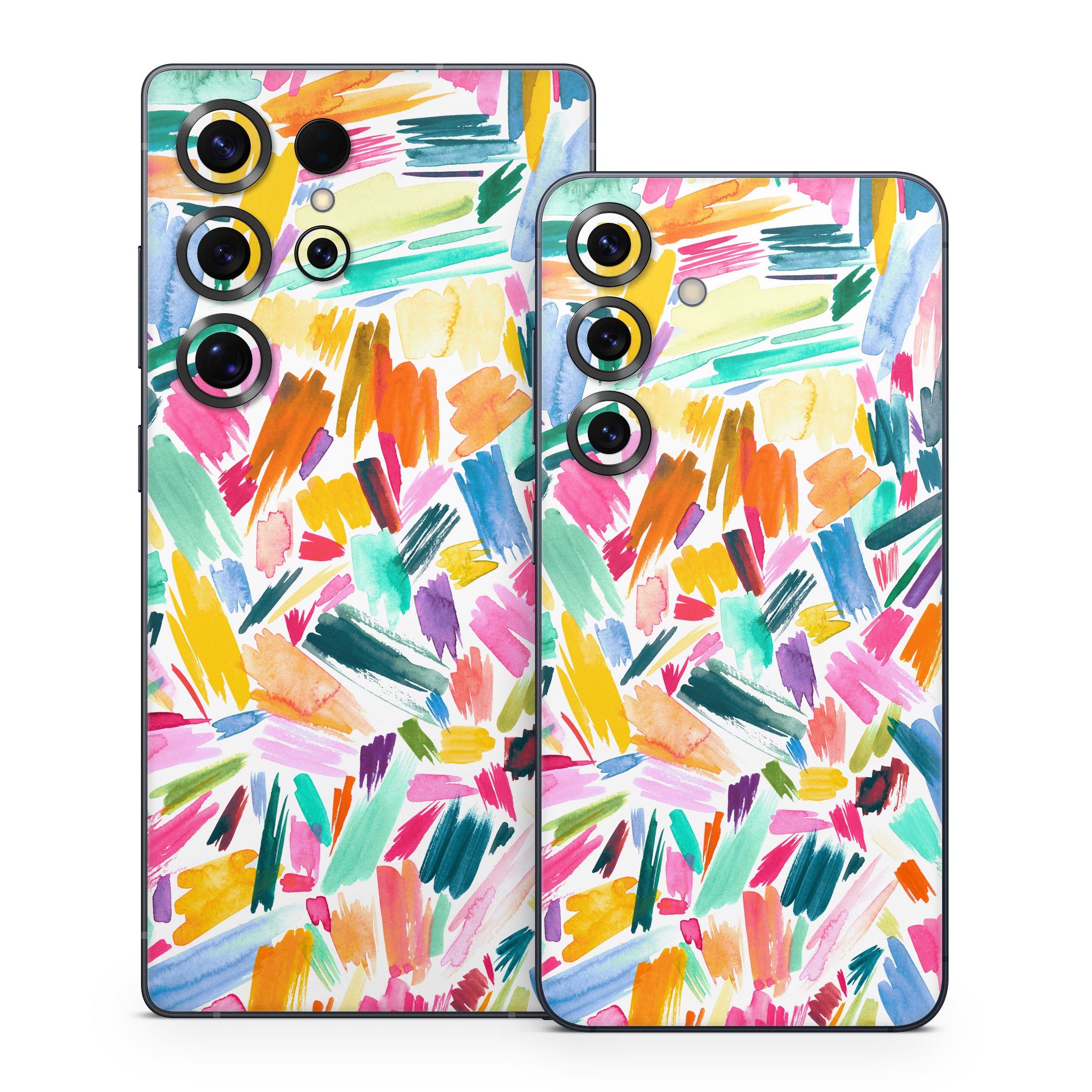 Watercolor Colorful Brushstrokes - Samsung Galaxy S25 Skin