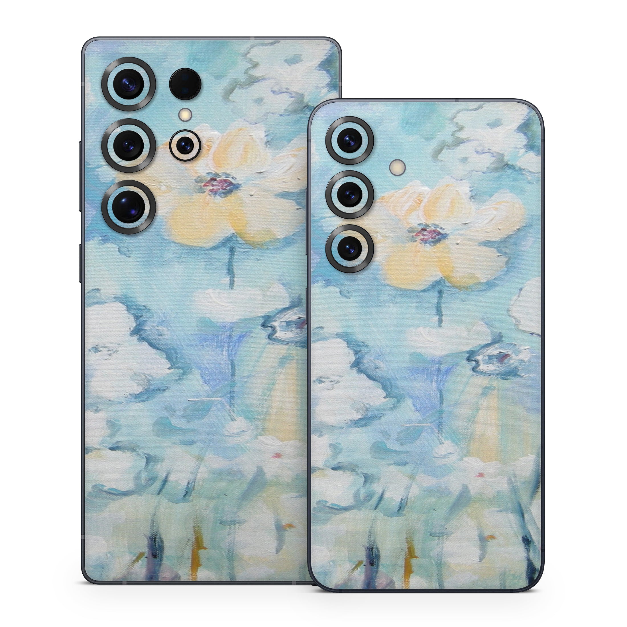 White & Blue - Samsung Galaxy S25 Skin