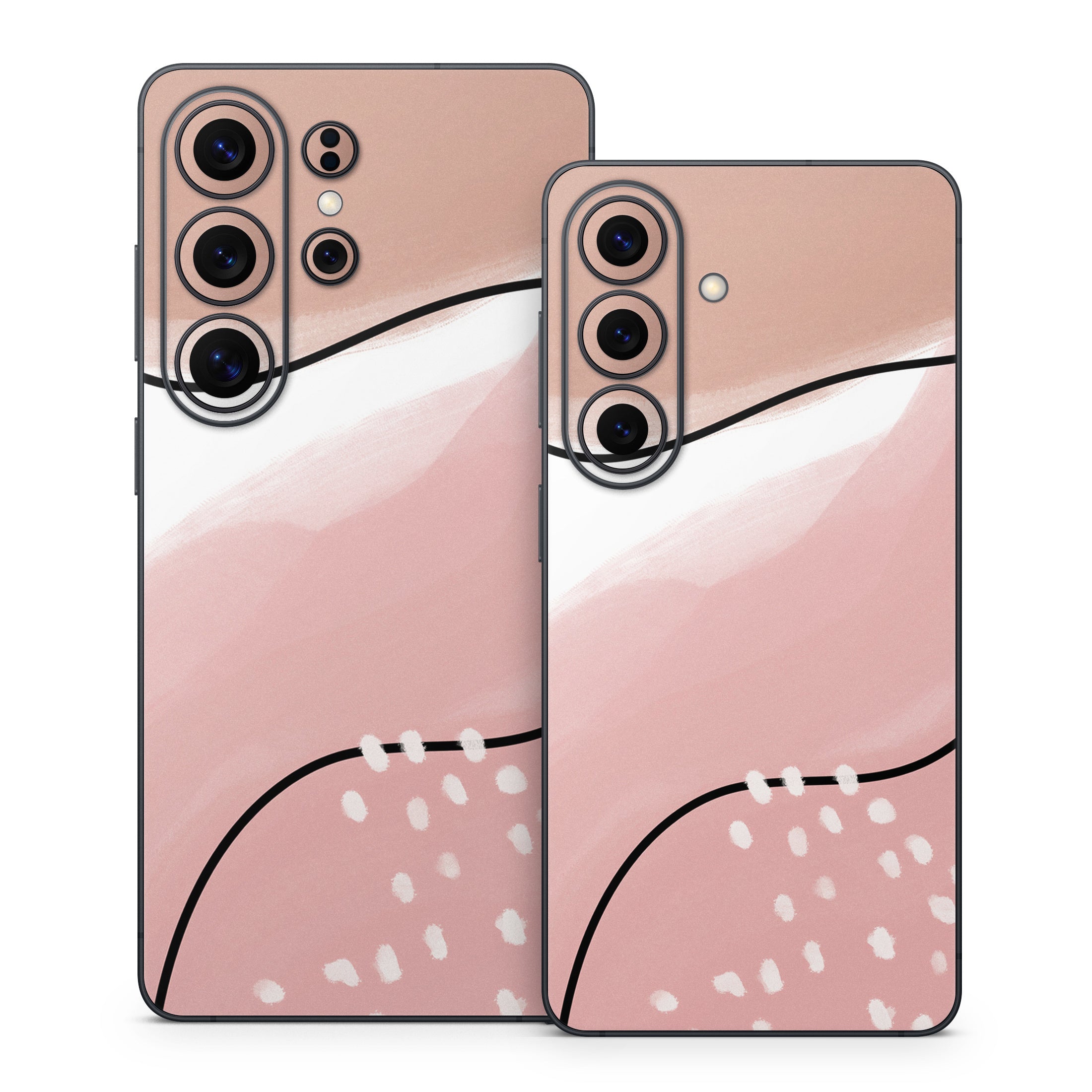 Abstract Pink and Brown - Samsung Galaxy S26 Skin