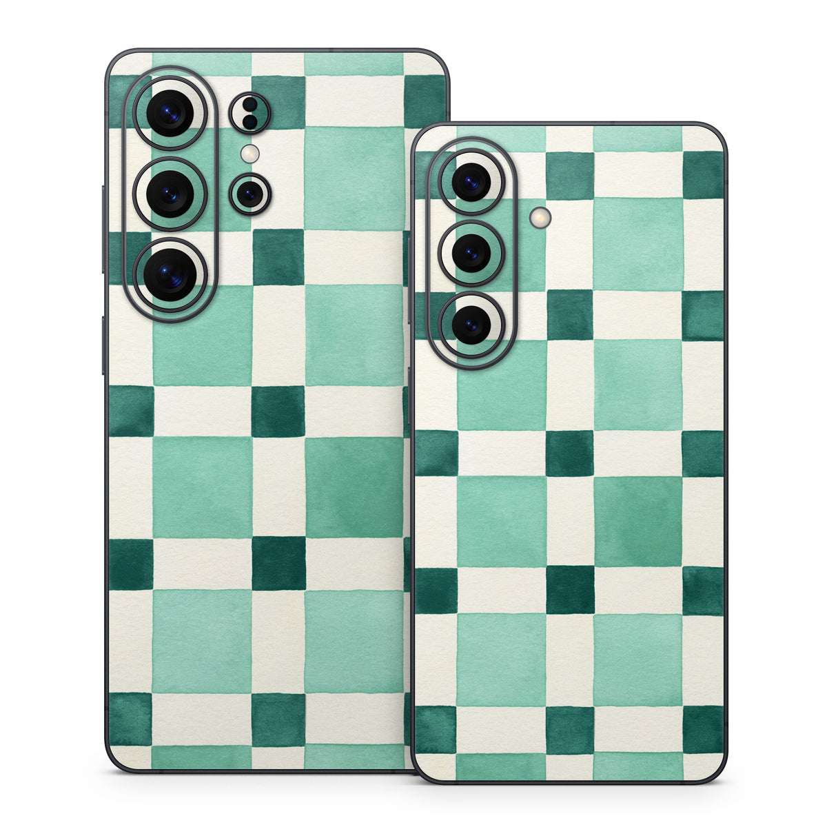 Checker Mosaic Green - Samsung Galaxy S26 Skin