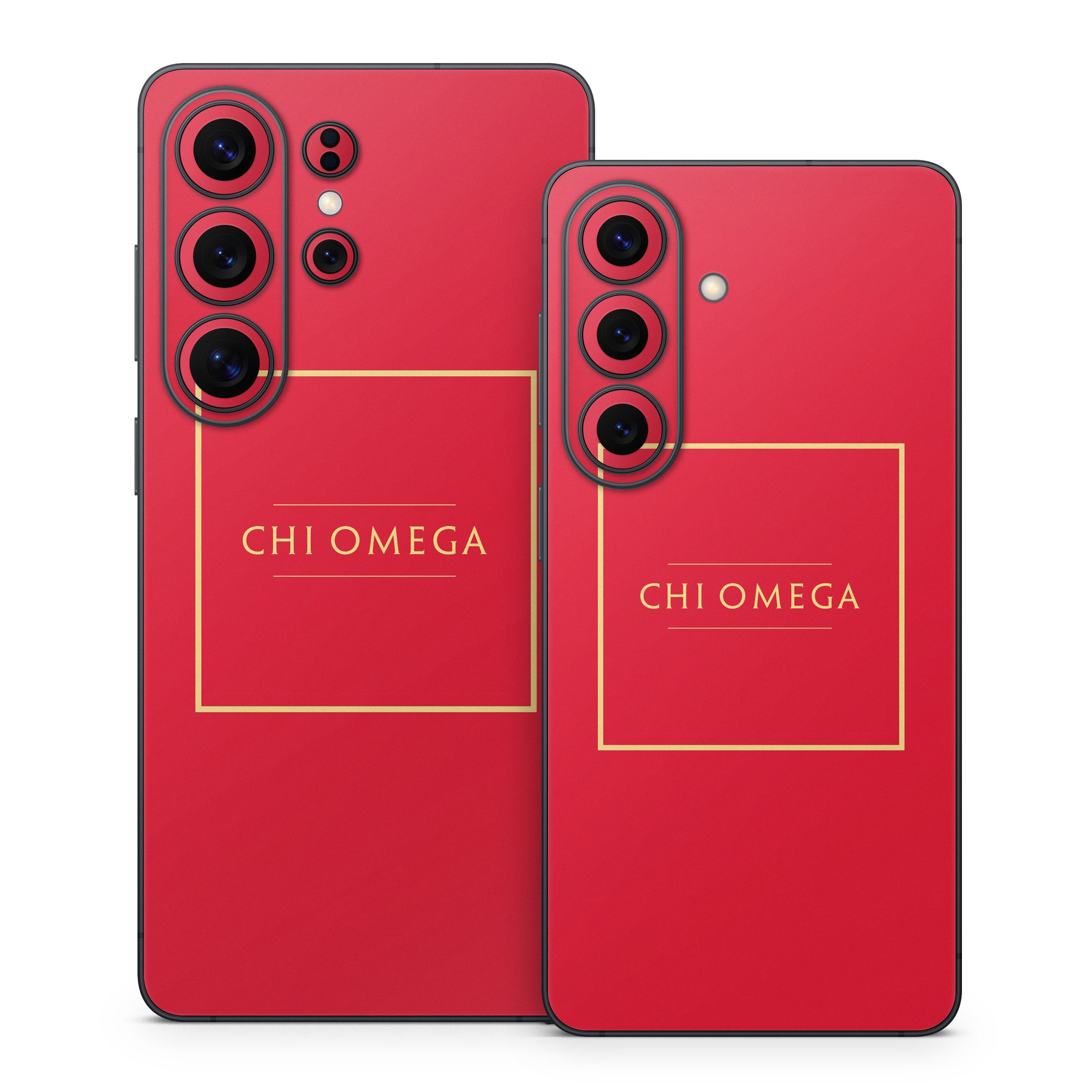 Chi Omega Cardinal with Border - Samsung Galaxy S26 Skin