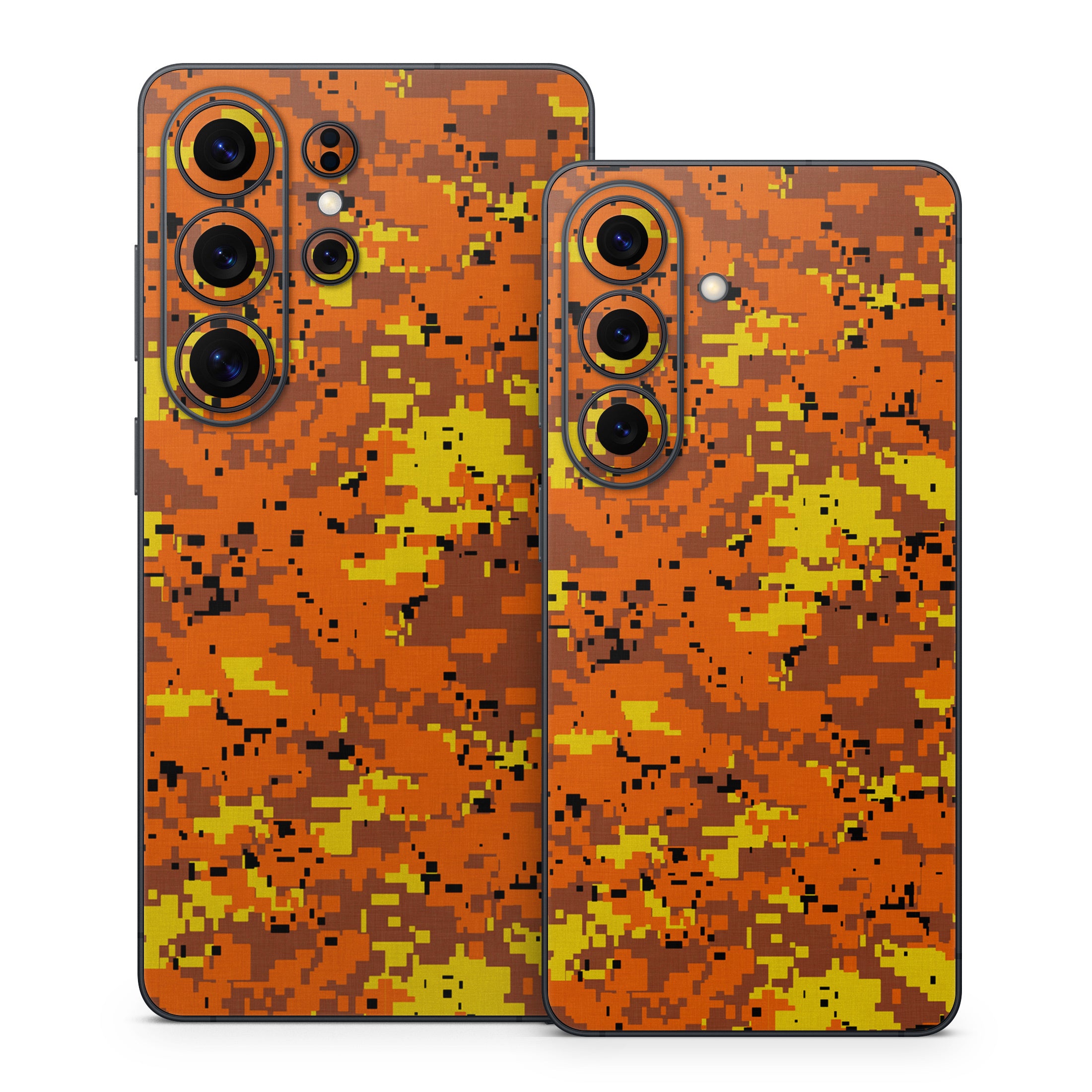 Digital Orange Camo - Samsung Galaxy S26 Skin
