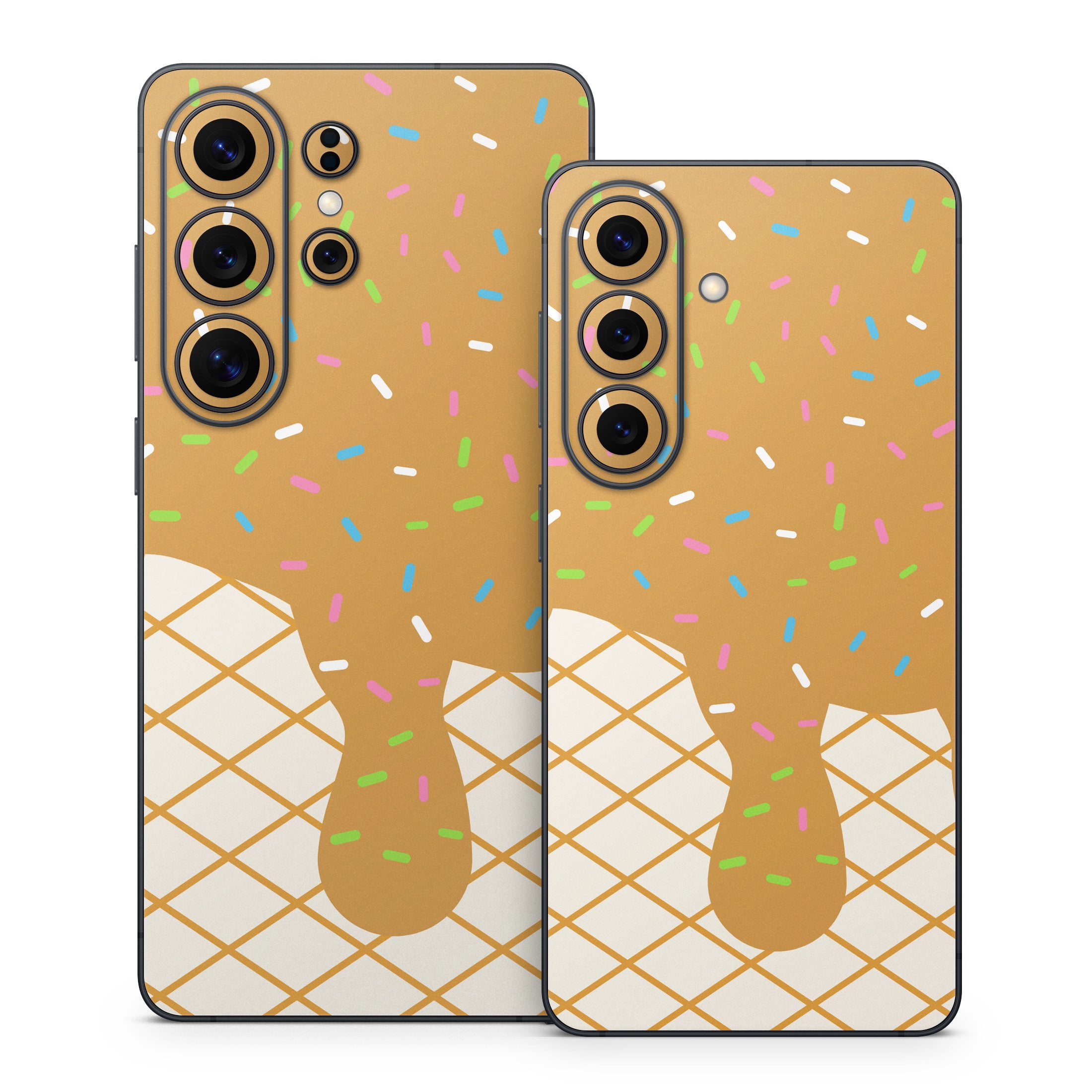 Caramel Ice Cream Drip - Samsung Galaxy S26 Skin