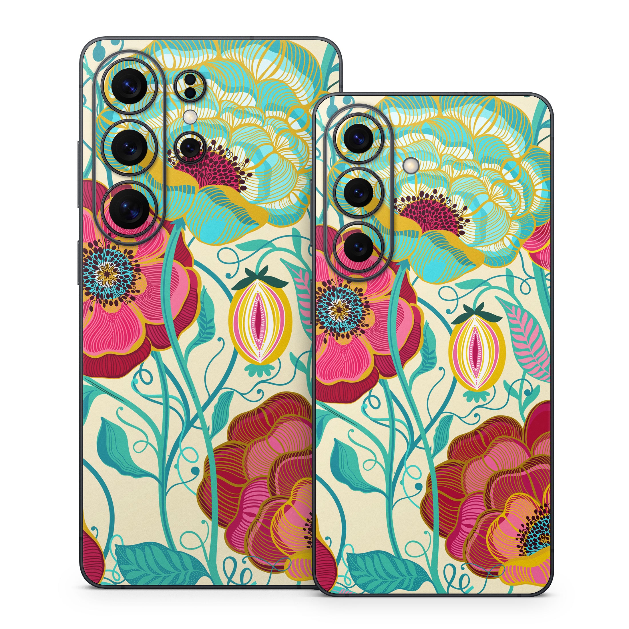 Golden Flowers - Samsung Galaxy S26 Skin