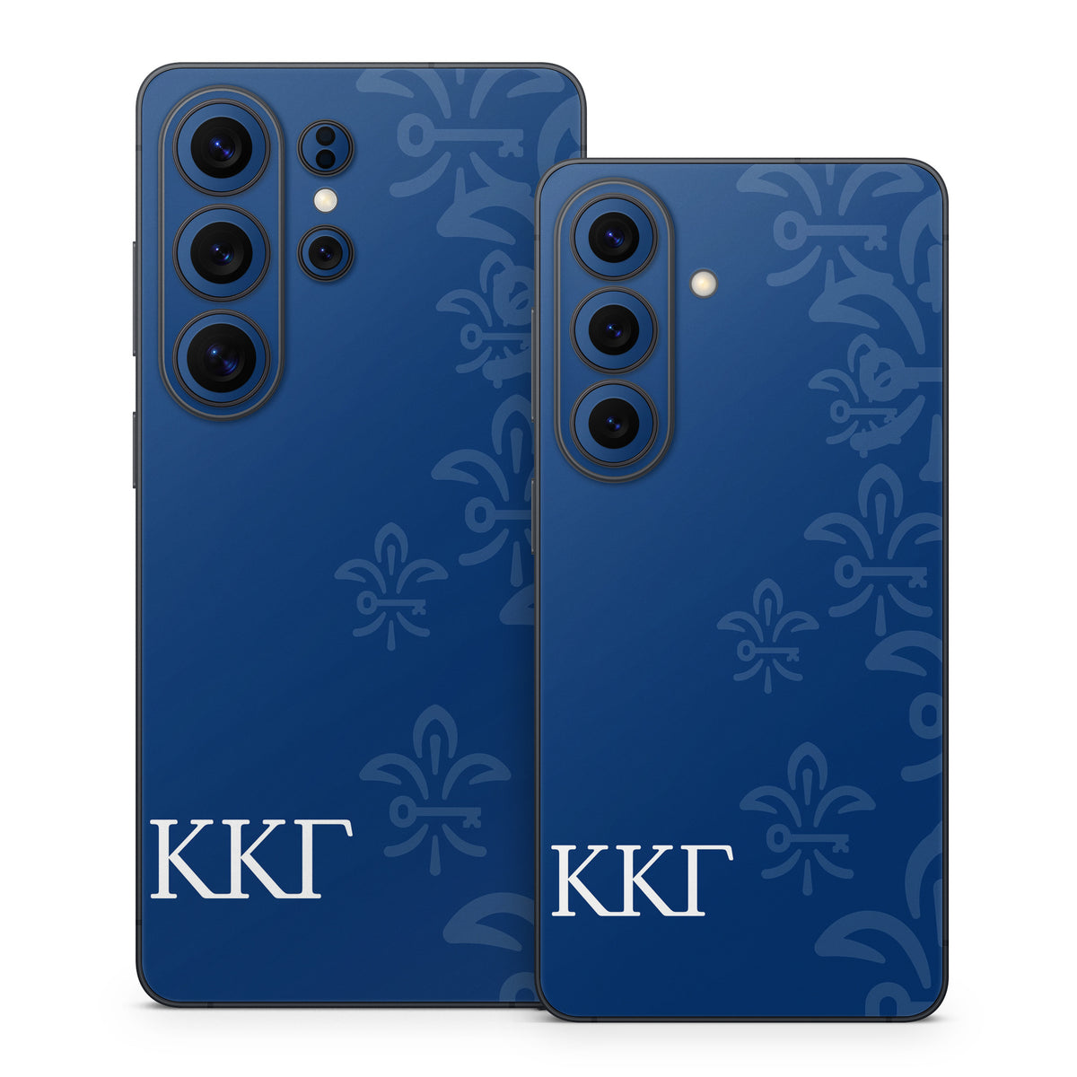 Kappa Kappa Gamma Letters and Fleur De Key Gamma Blue - Samsung Galaxy S26 Skin