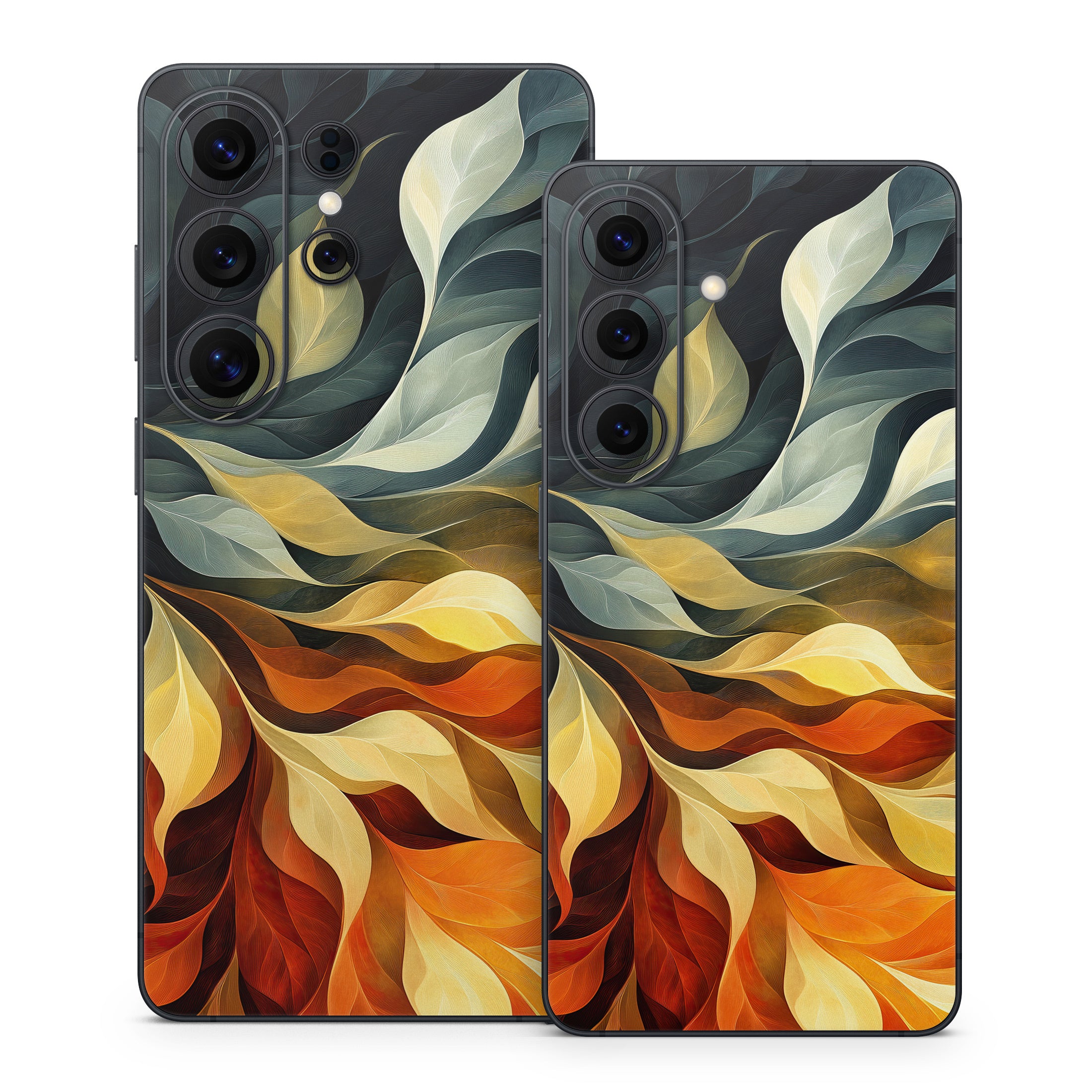 Orange and Charcoal - Samsung Galaxy S26 Skin