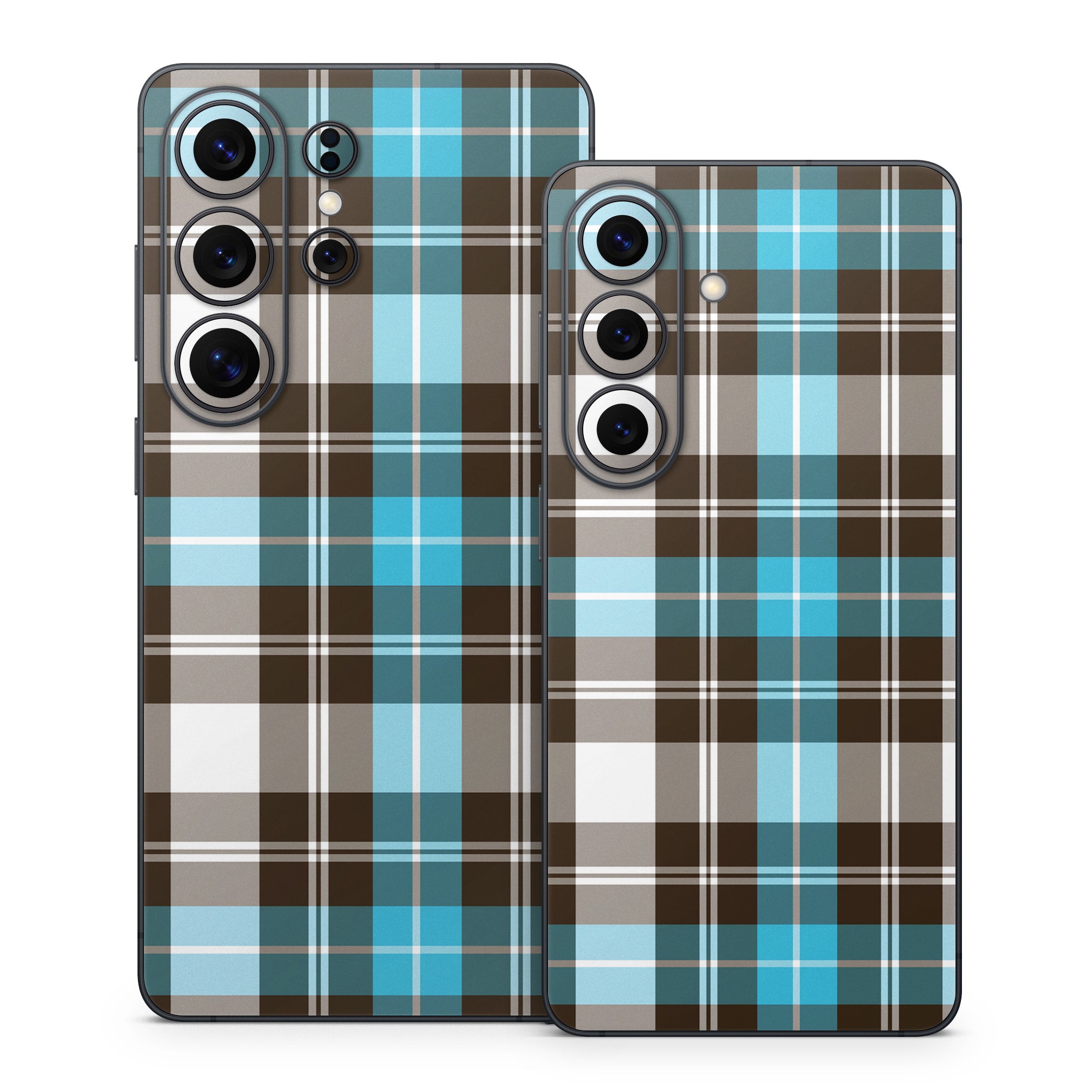 Turquoise Plaid - Samsung Galaxy S26 Skin