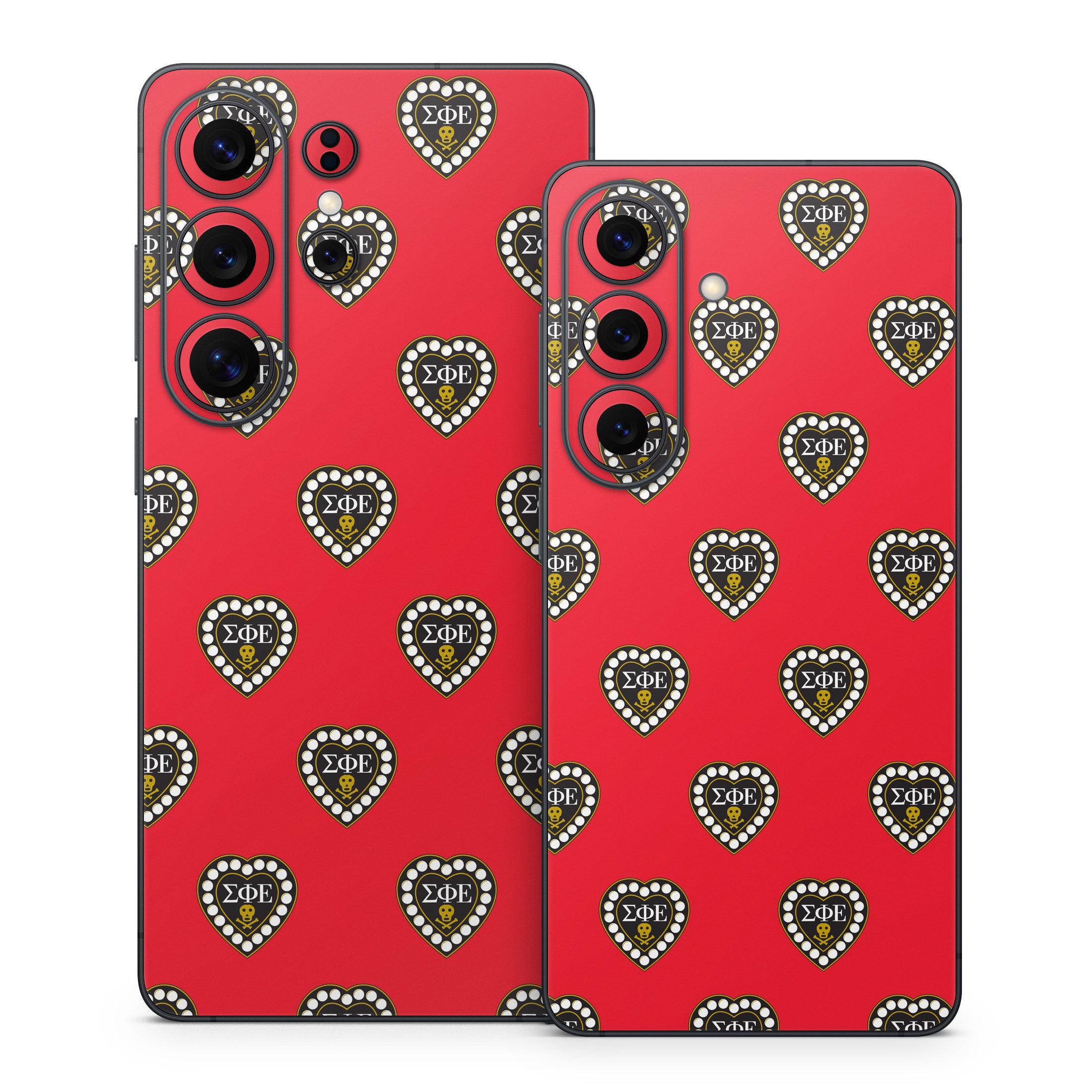 Sigma Phi Epsilon Badge Pattern Red - Samsung Galaxy S26 Skin