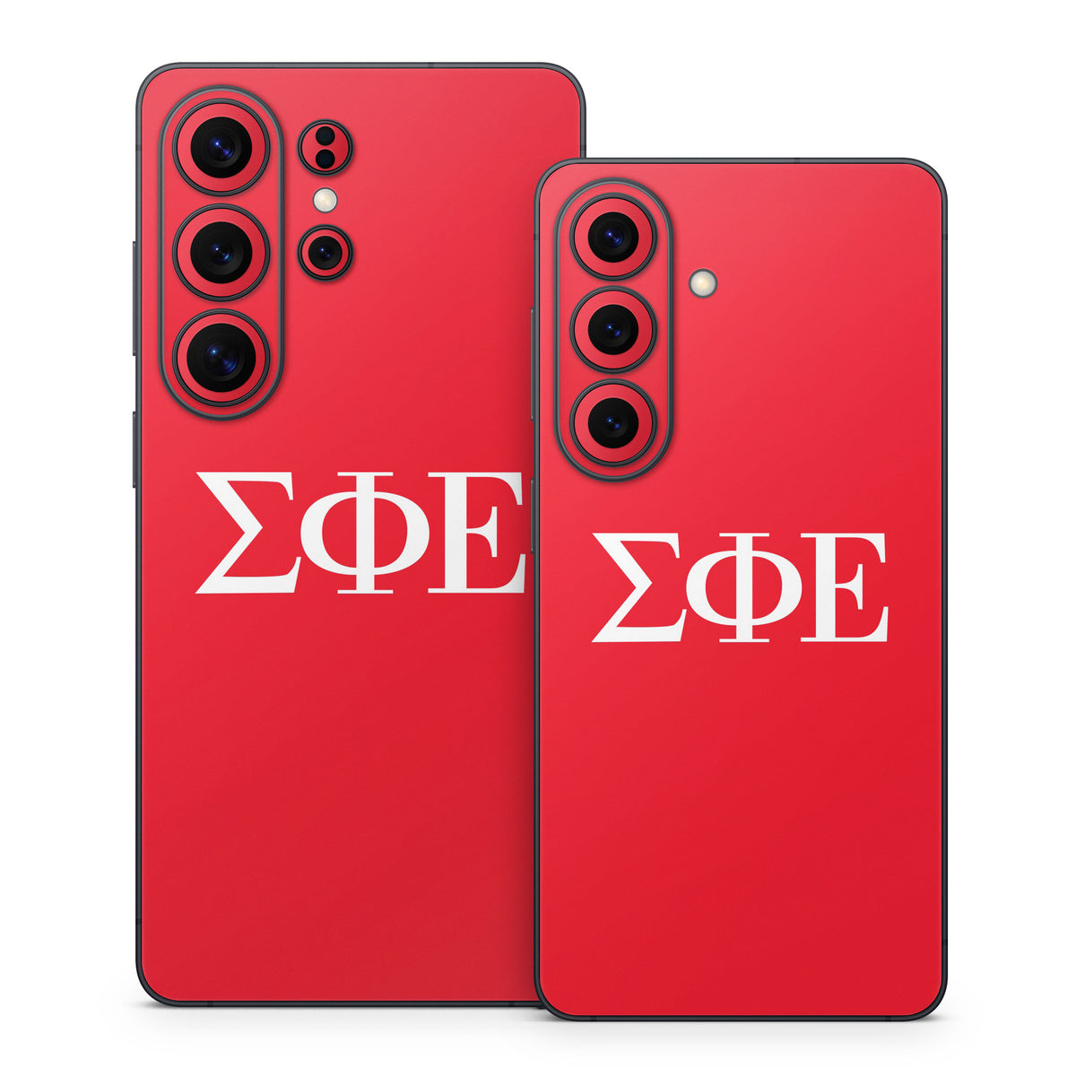Sigma Phi Epsilon Greek Letters Red - Samsung Galaxy S26 Skin