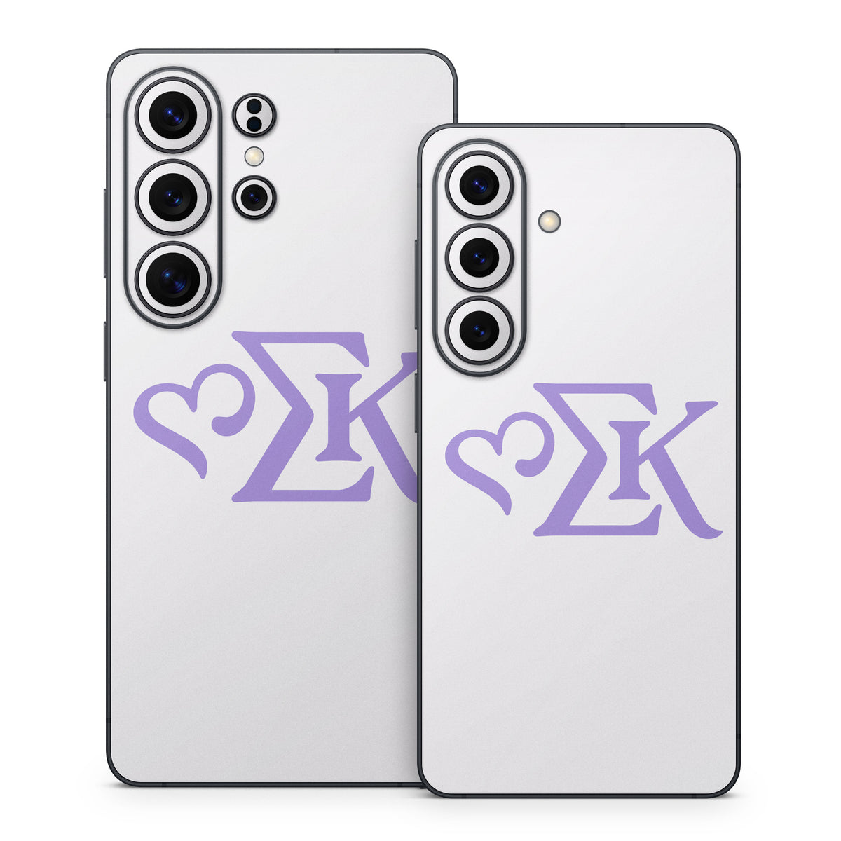 Sigma Kappa Greek Letters Legacy Lavender on Dove Love - Samsung Galaxy S26 Skin