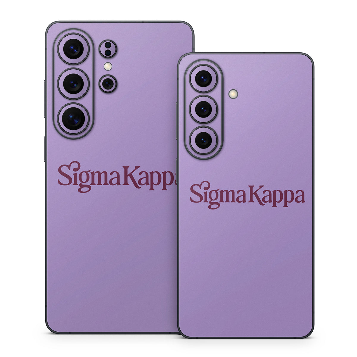 Sigma Kappa Primary Logo Mary Maroon on Legacy Lavender - Samsung Galaxy S26 Skin