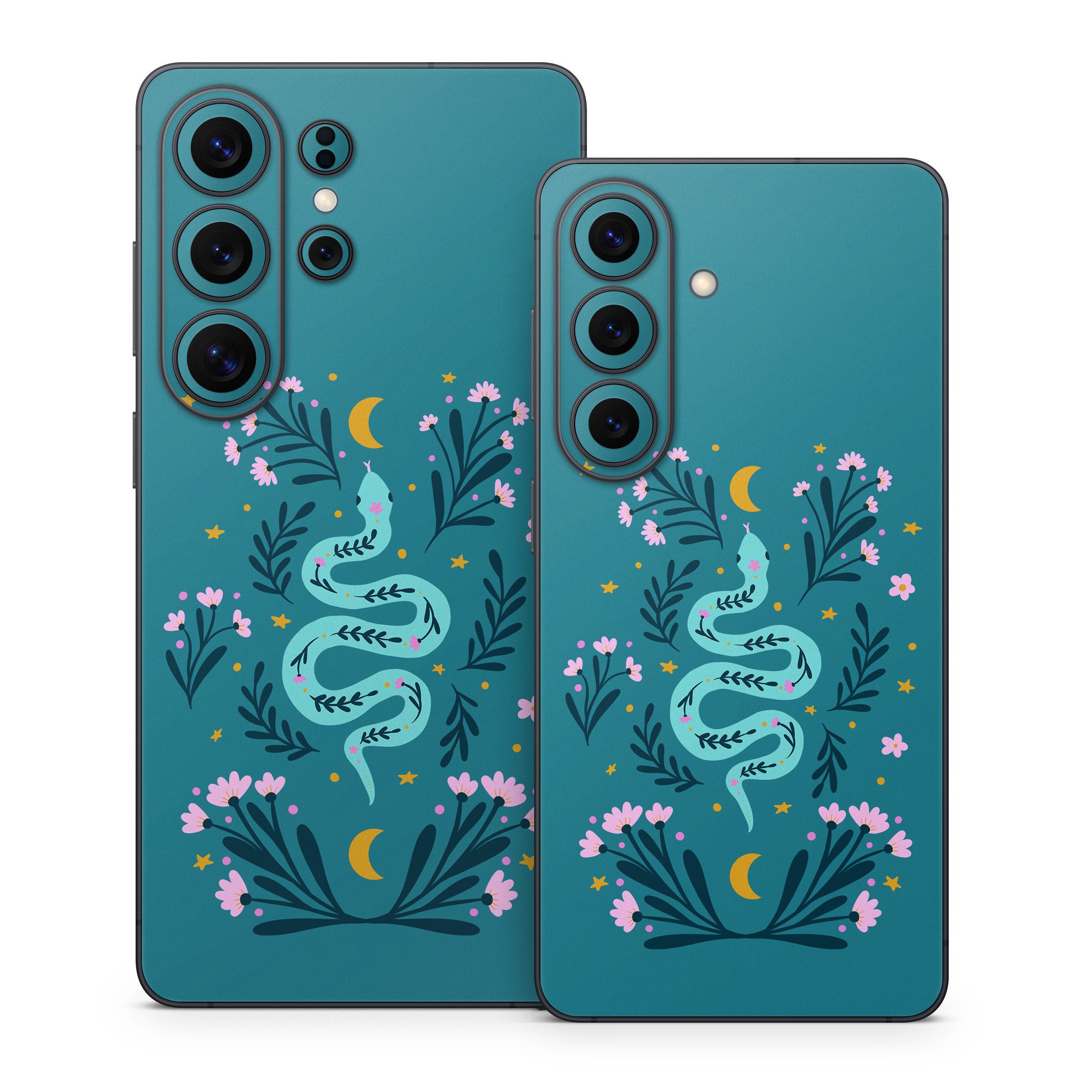 Snake and Flowers - Samsung Galaxy S26 Skin