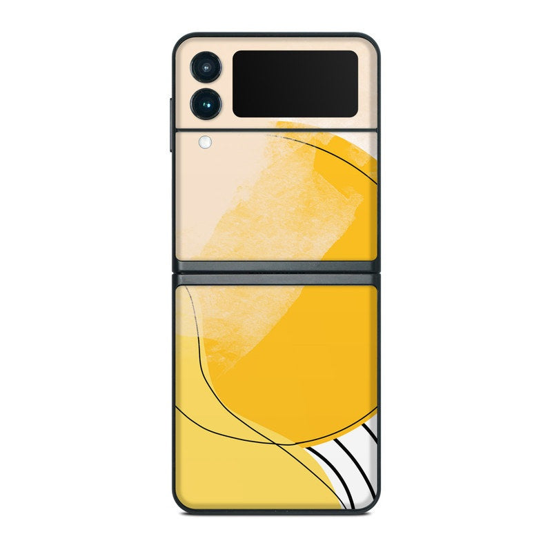 Abstract Yellow - Samsung Galaxy Z Flip 3 Skin