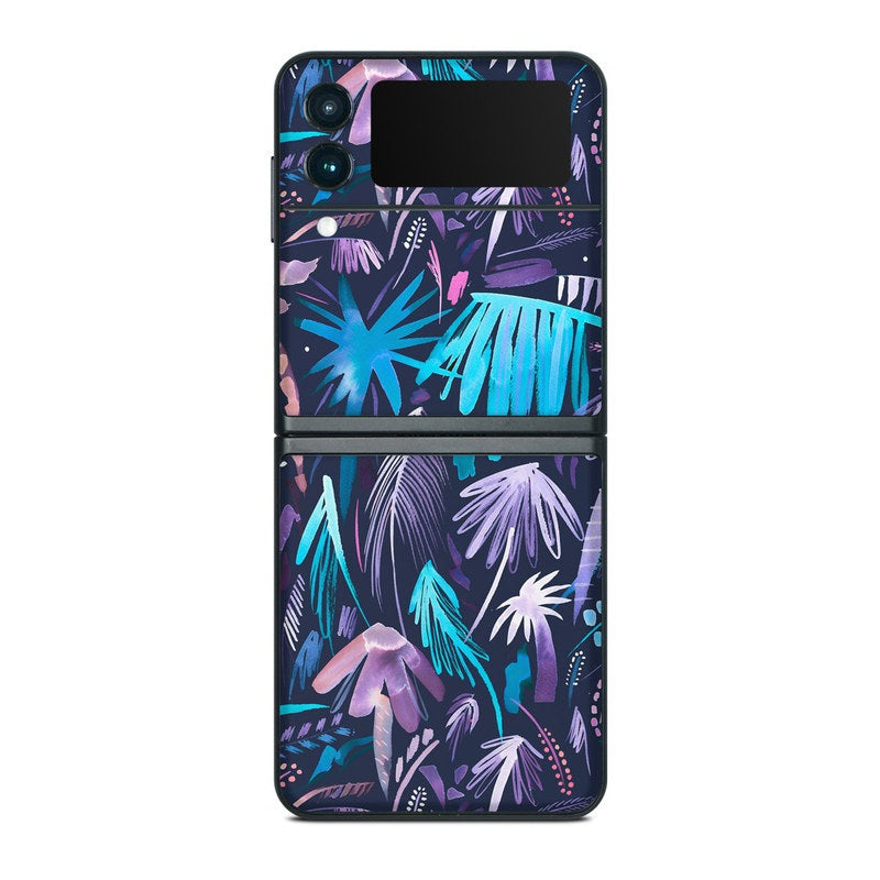 Brushstroke Palms - Samsung Galaxy Z Flip 3 Skin
