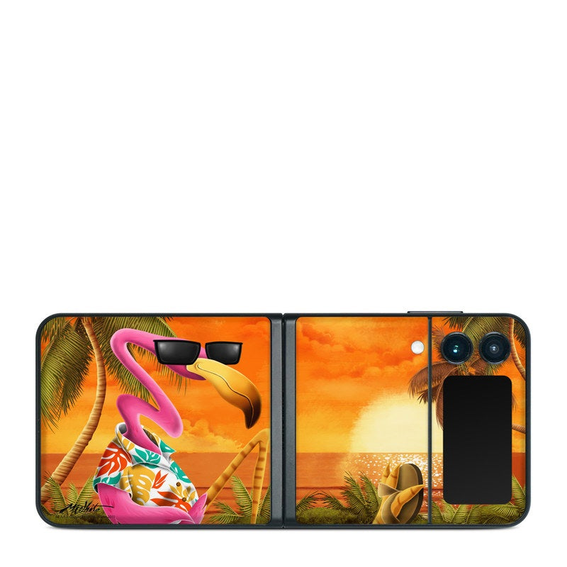 Sunset Flamingo - Samsung Galaxy Z Flip 3 Skin