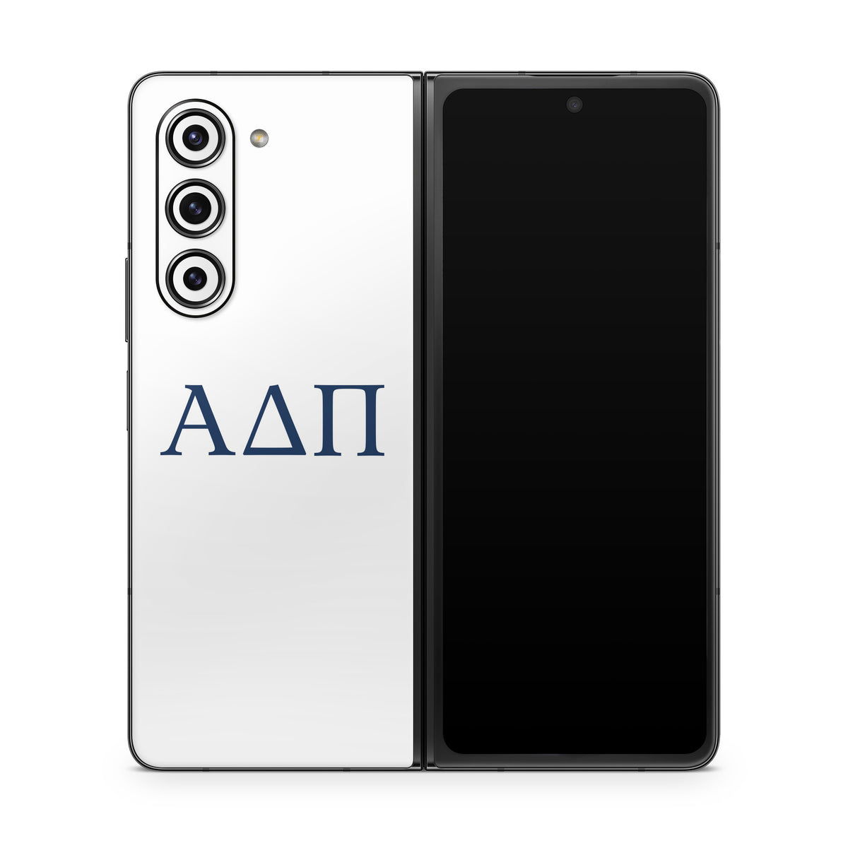 Alpha Delta Pi Greek Letters White - Samsung Galaxy Z Fold5 Skin