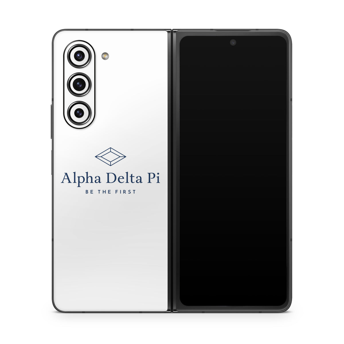 Alpha Delta Pi Primary Logo White - Samsung Galaxy Z Fold5 Skin
