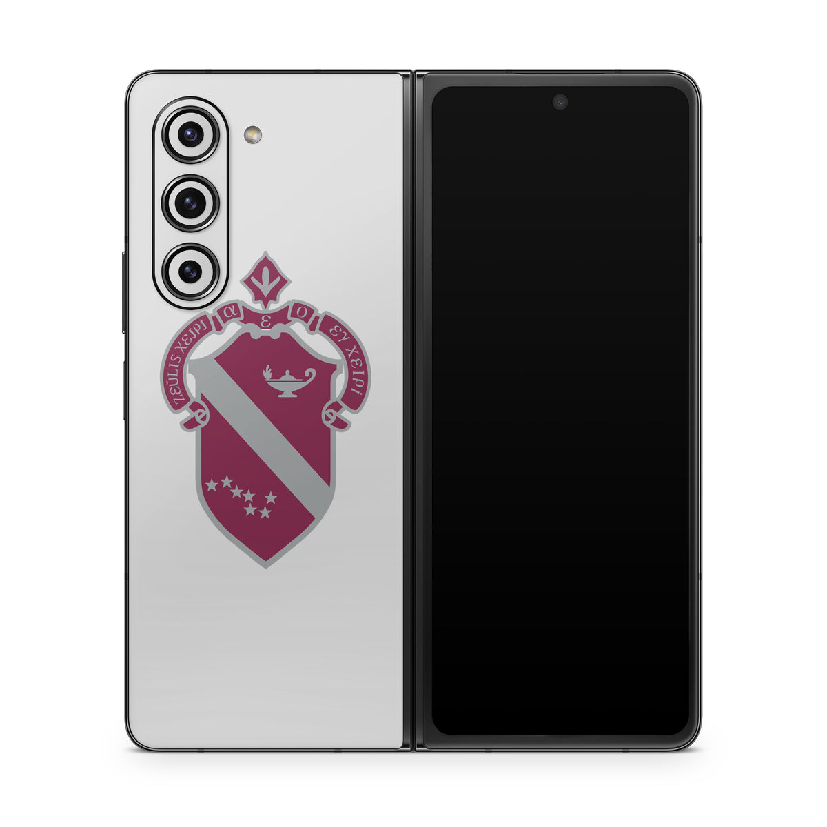 Alpha Phi Crest Silver - Samsung Galaxy Z Fold5 Skin