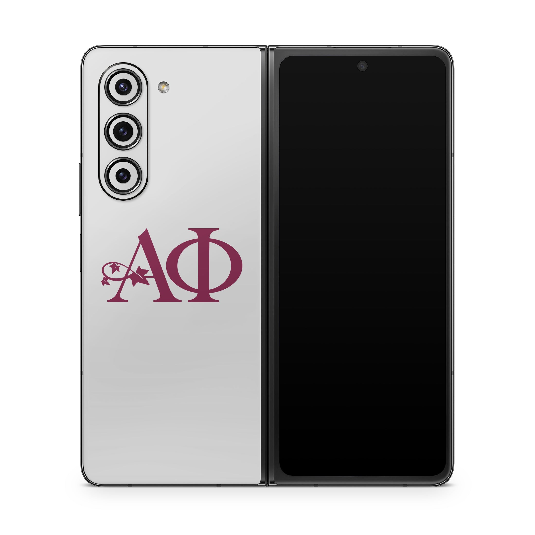 Alpha Phi Greek Letters Silver - Samsung Galaxy Z Fold5 Skin