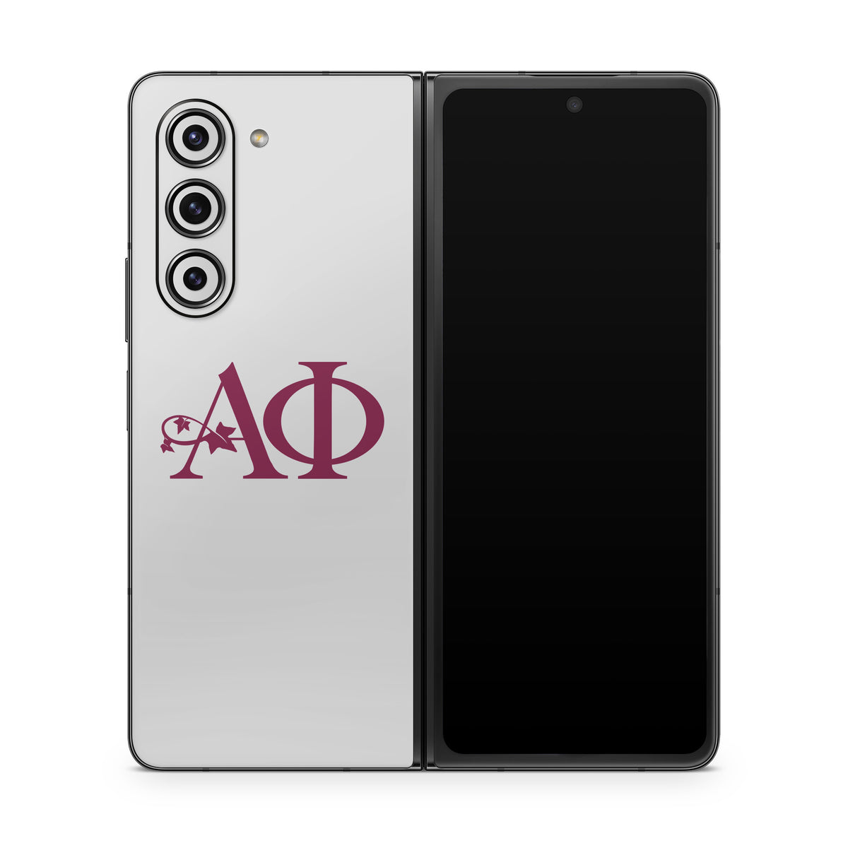 Alpha Phi Greek Letters Silver - Samsung Galaxy Z Fold5 Skin