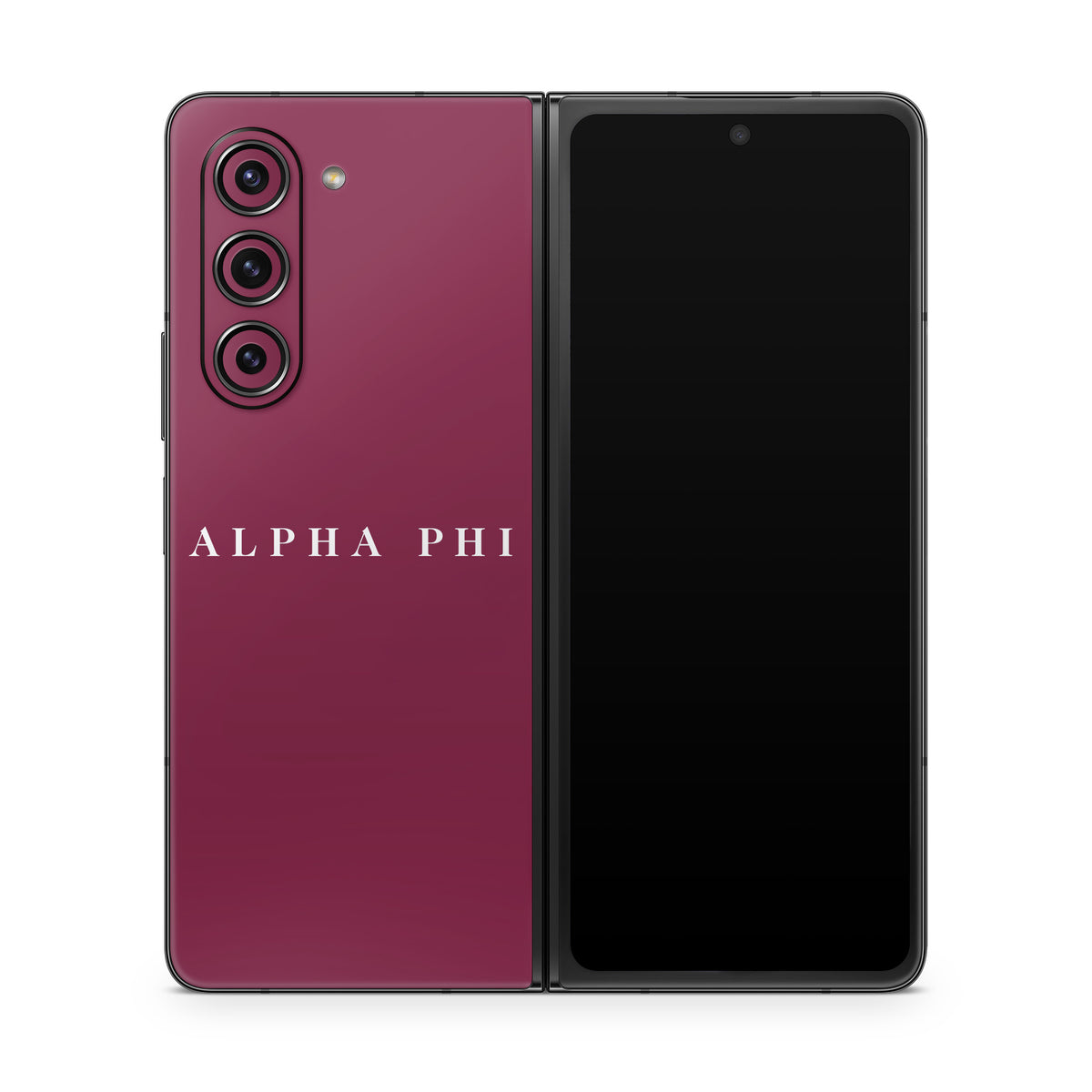 Alpha Phi Wordmark Bordeaux - Samsung Galaxy Z Fold5 Skin