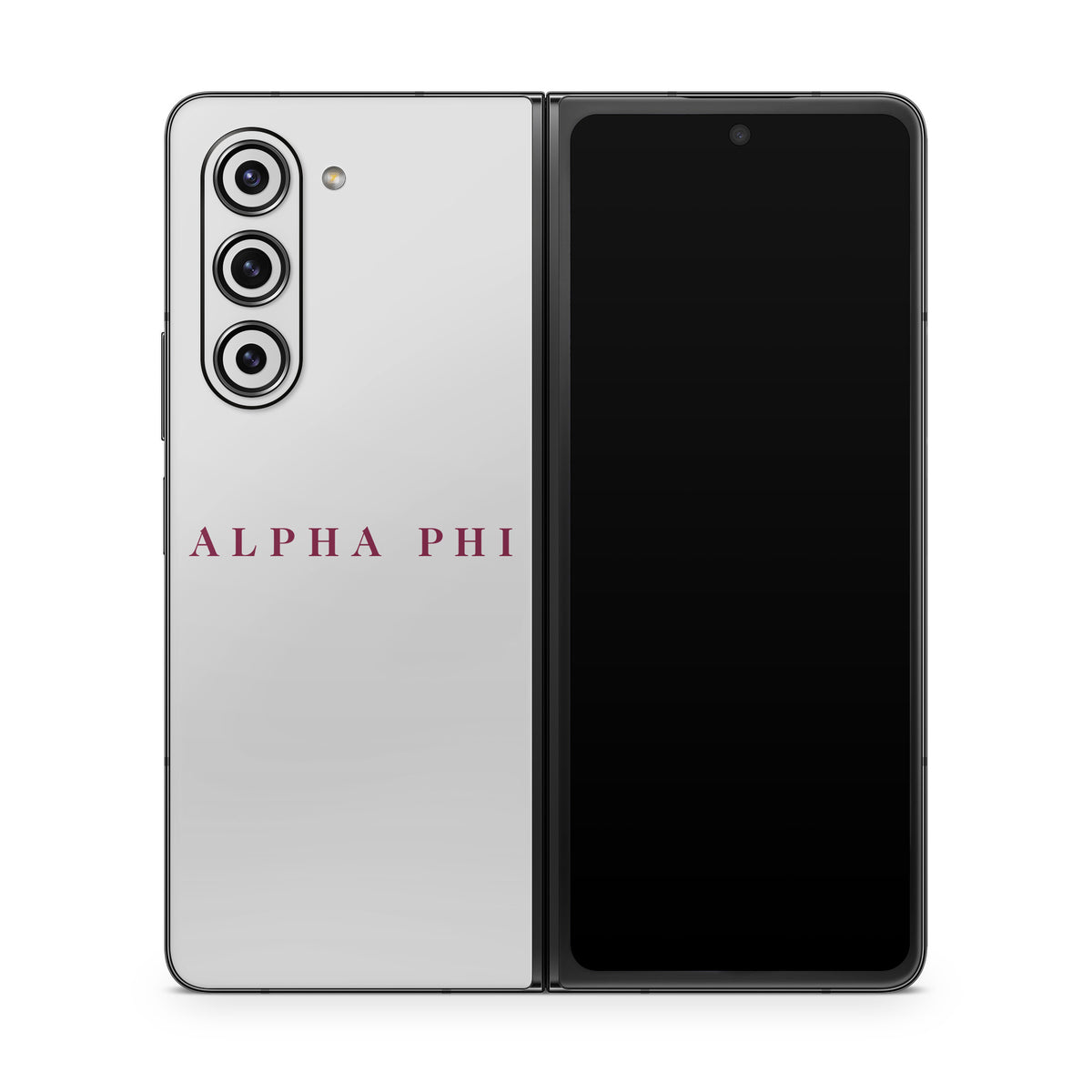 Alpha Phi Wordmark Silver - Samsung Galaxy Z Fold5 Skin