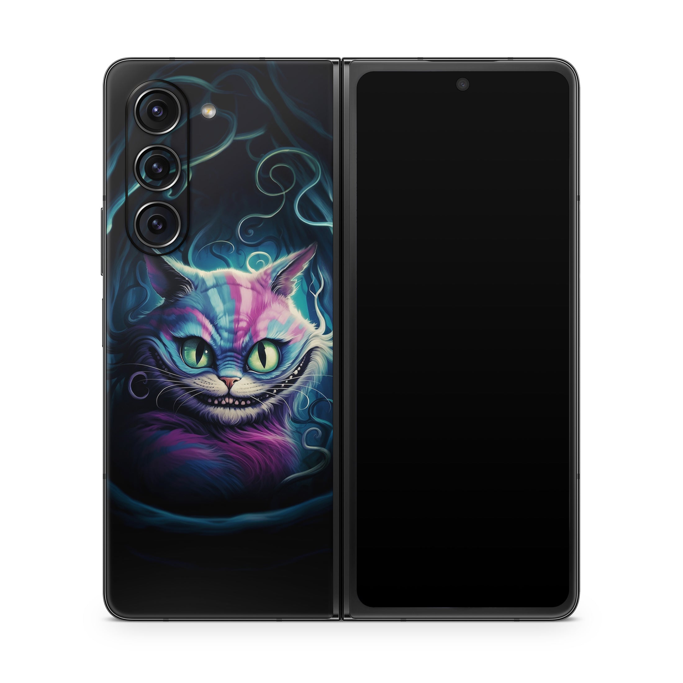 Blue Cheshire Cat - Samsung Galaxy Z Fold5 Skin