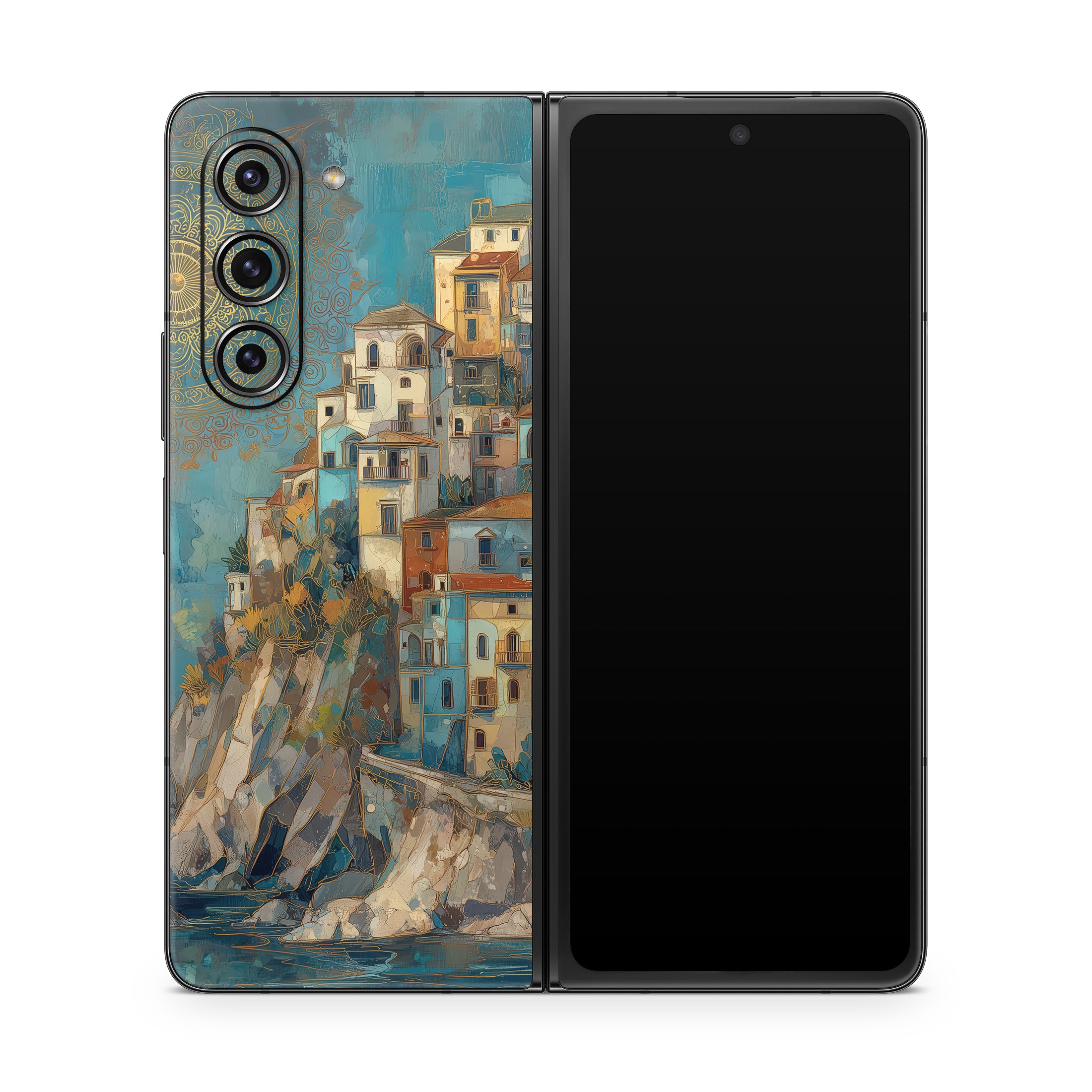 Coastal Town - Samsung Galaxy Z Fold5 Skin