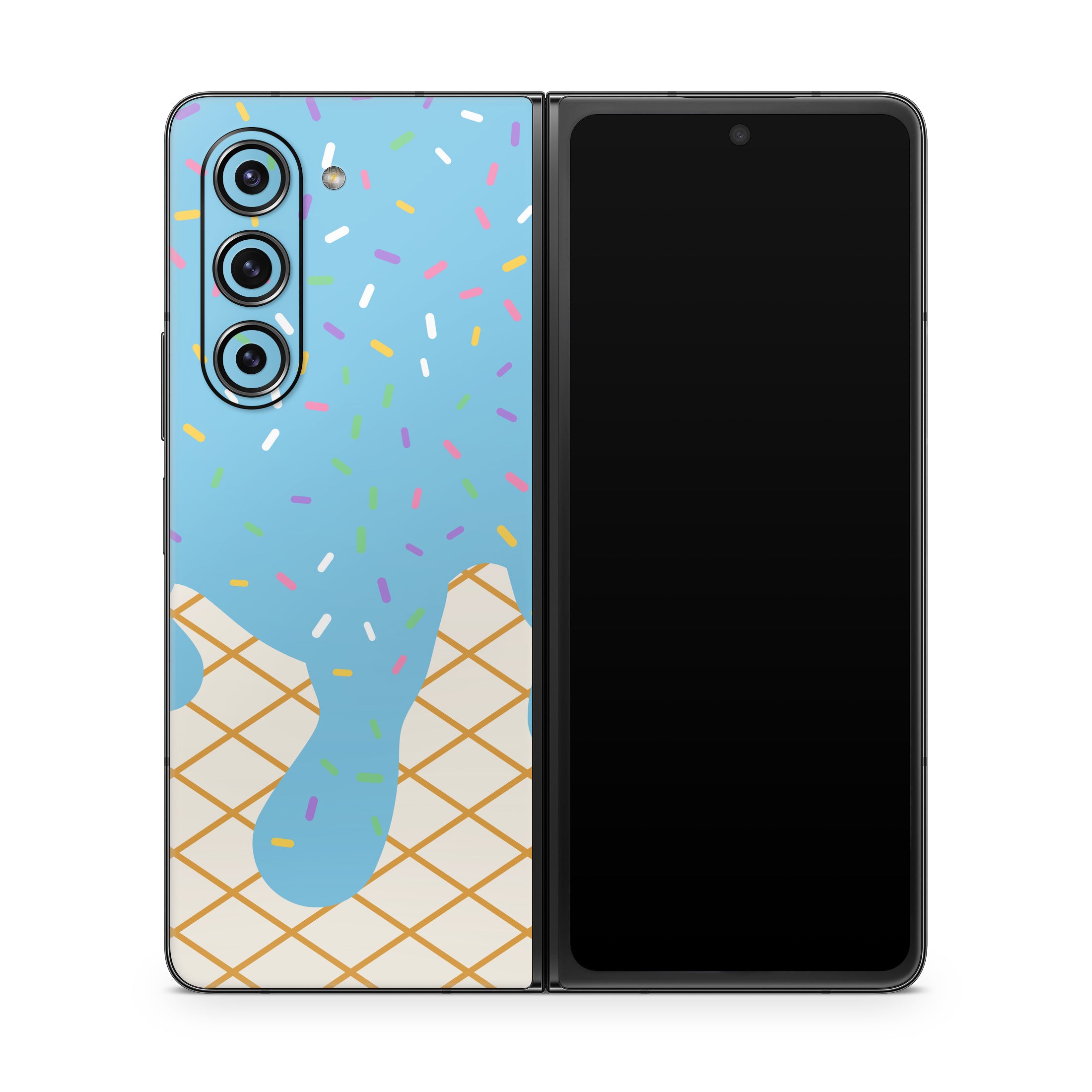 Cotton Candy Ice Cream Drip - Samsung Galaxy Z Fold5 Skin