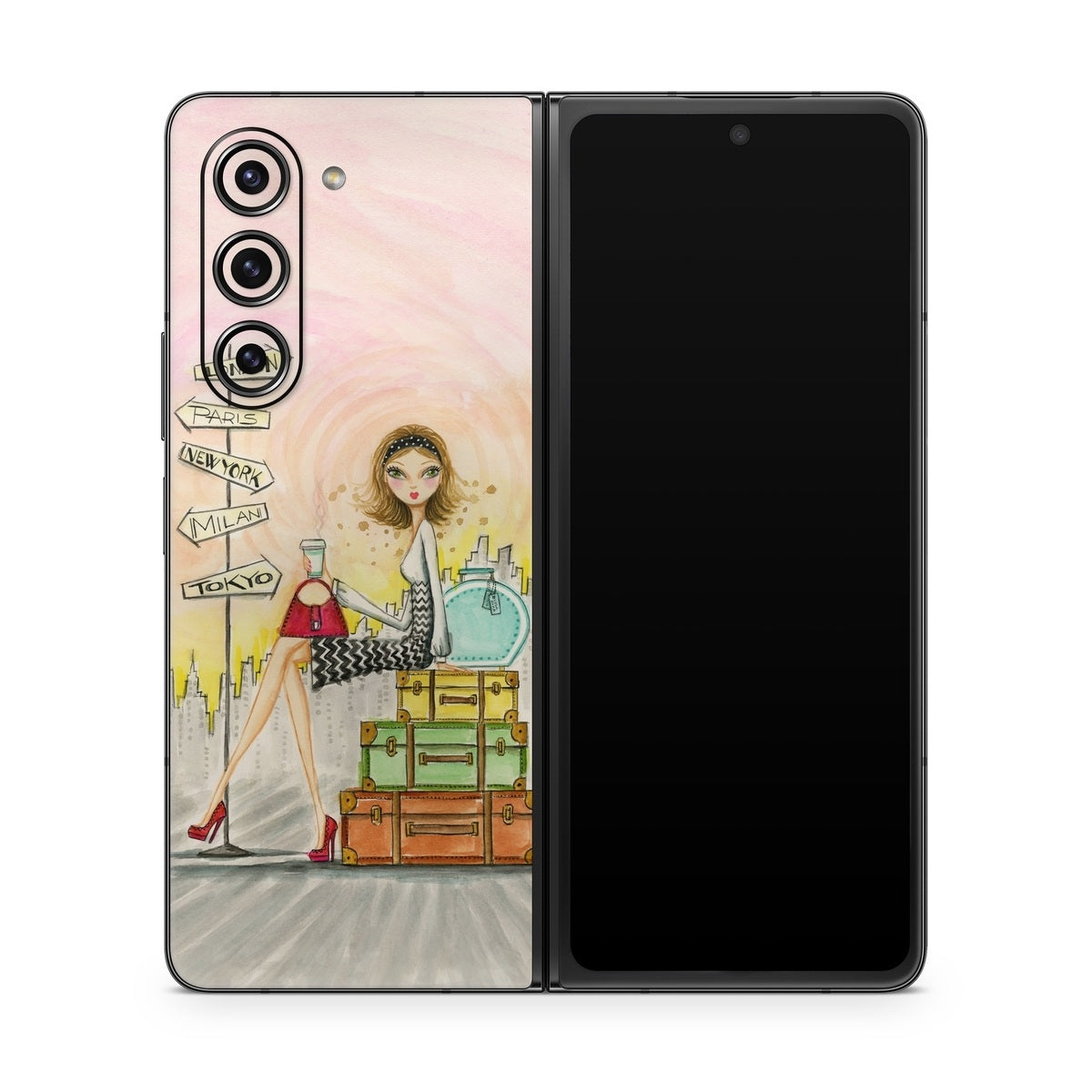 The Jet Setter - Samsung Galaxy Z Fold5 Skin