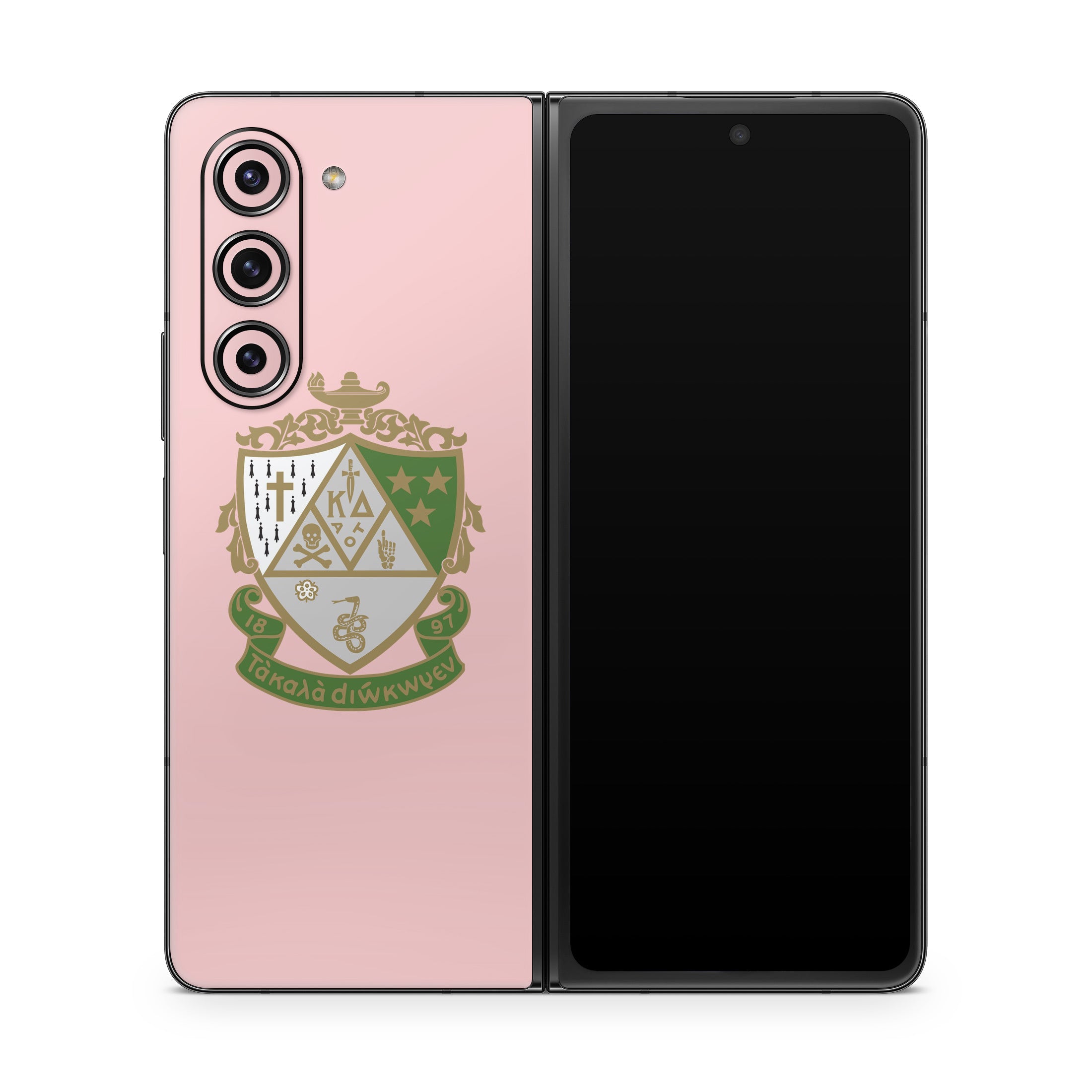 Kappa Delta Crest Blush Pink - Samsung Galaxy Z Fold5 Skin