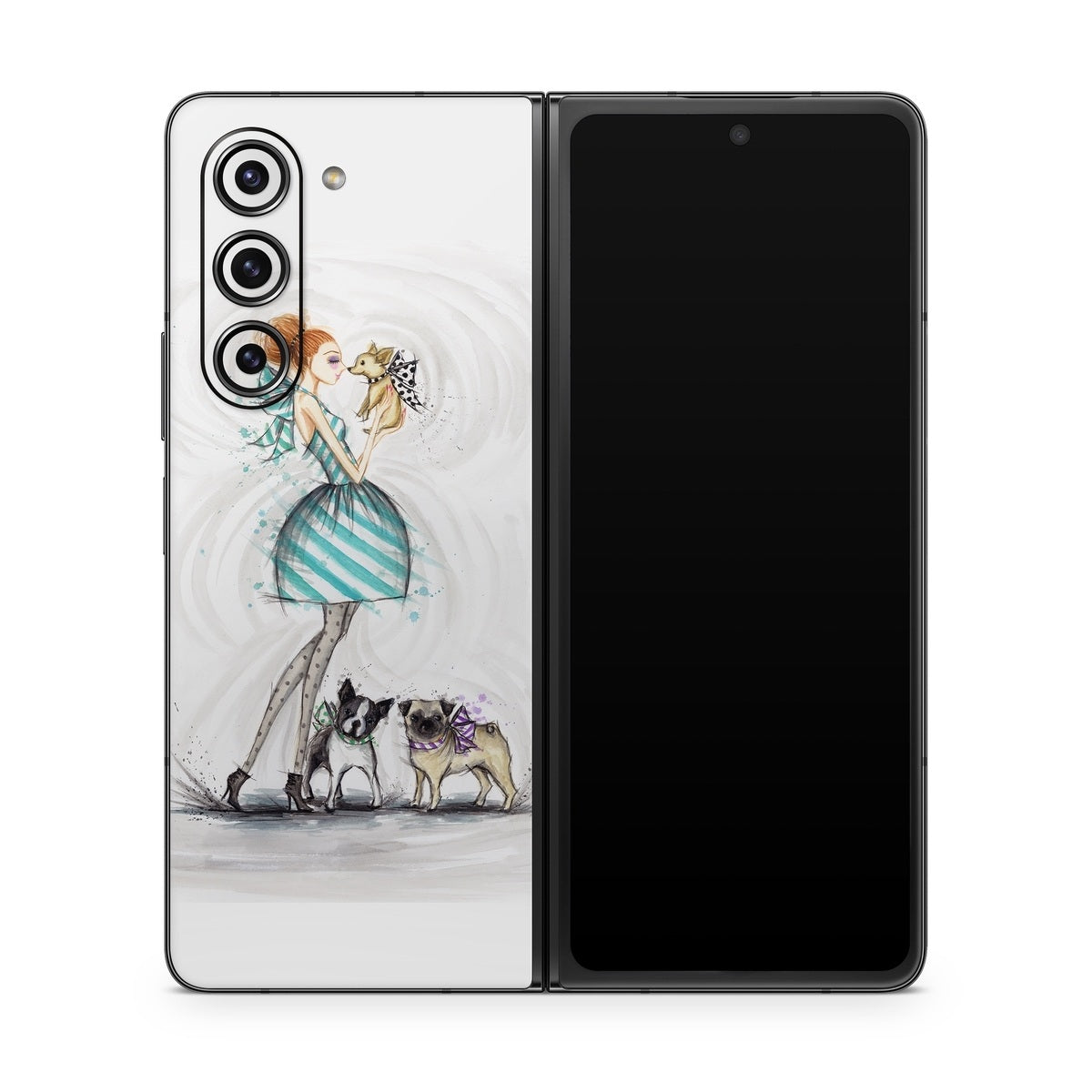 A Kiss for Dot - Samsung Galaxy Z Fold5 Skin