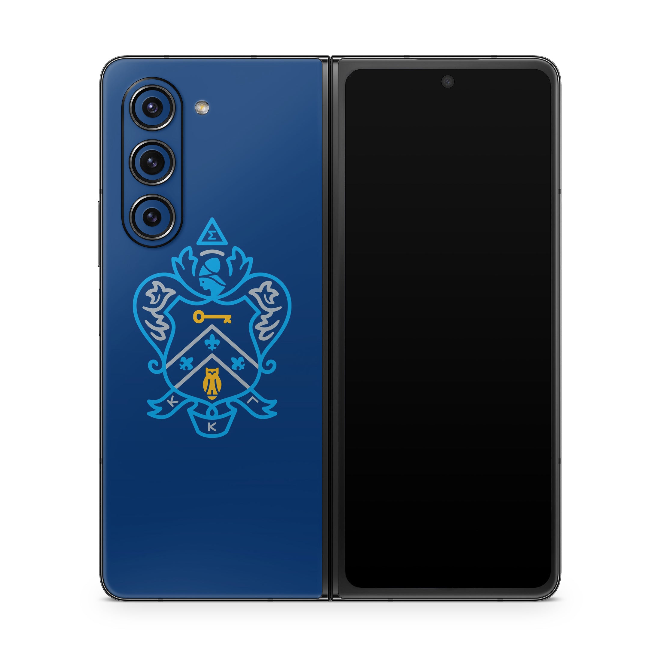 Kappa Kappa Gamma Coat of Arms Kappa Blue - Samsung Galaxy Z Fold5 Skin