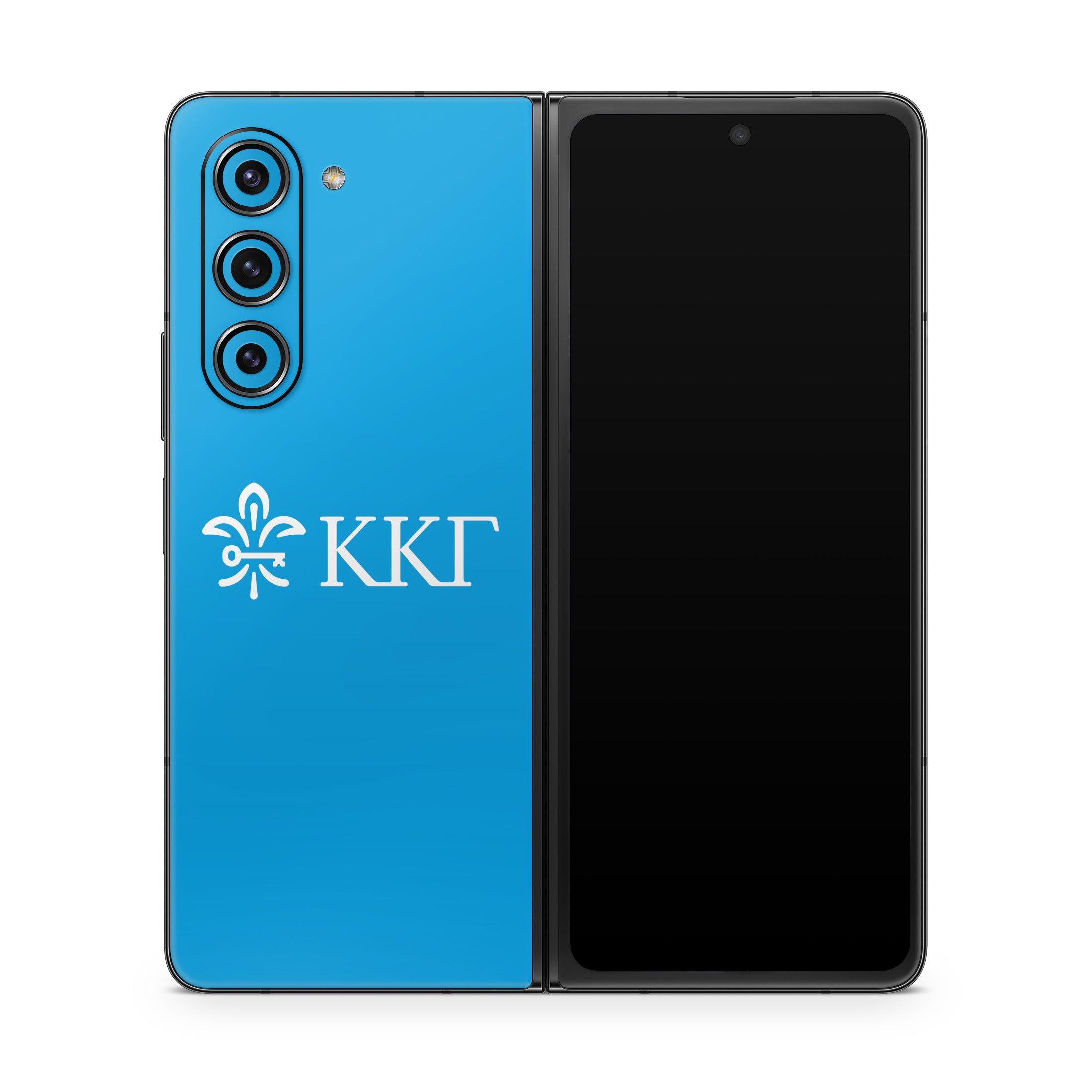 Kappa Kappa Gamma Letterkey Horizontal Gamma Blue - Samsung Galaxy Z Fold5 Skin