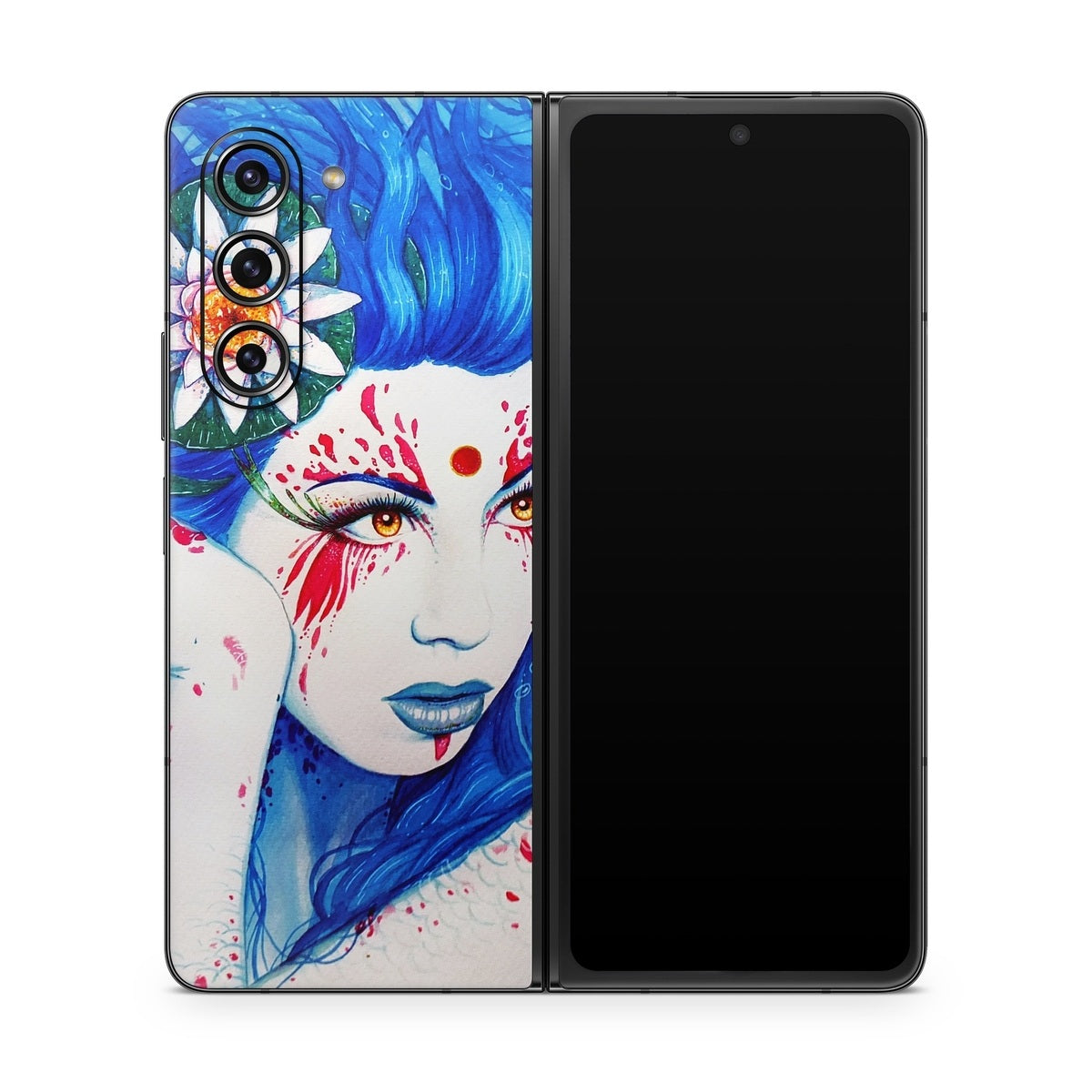Lady Koi - Samsung Galaxy Z Fold5 Skin