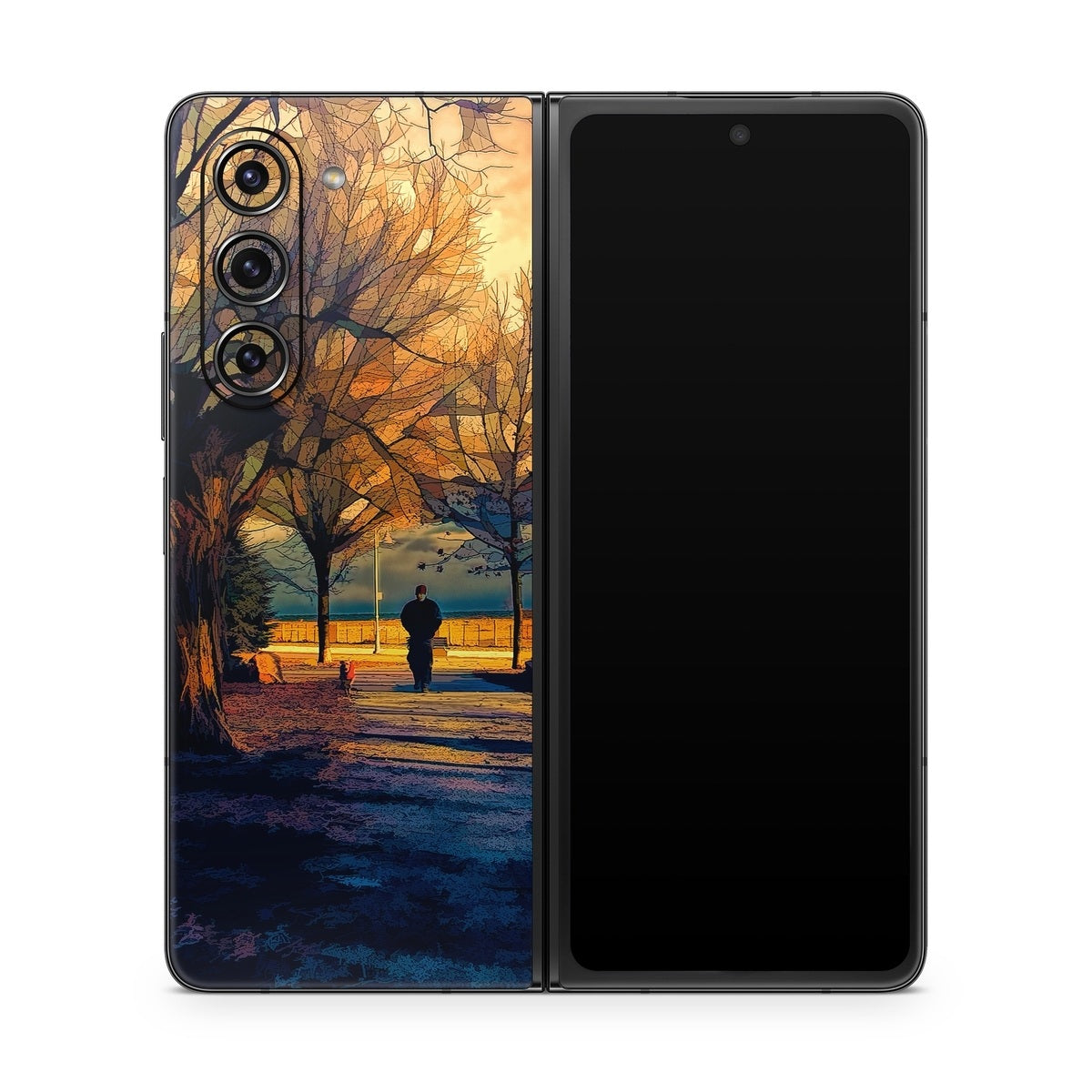 Man and Dog - Samsung Galaxy Z Fold5 Skin